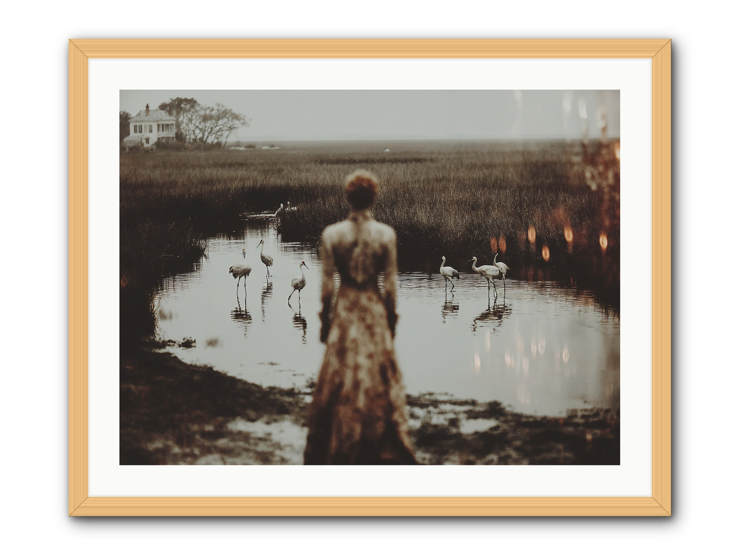 Instructions for Flight -- Framed Print - Natural 32x24