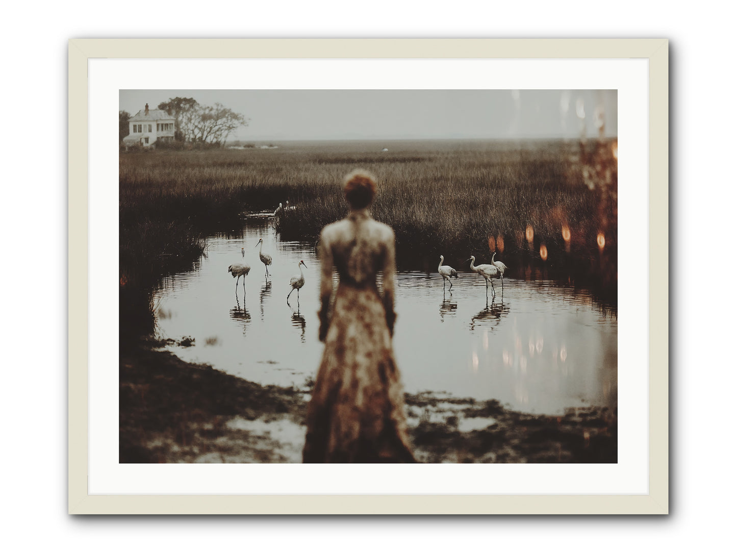 Instructions for Flight -- Framed Print - White 32x24