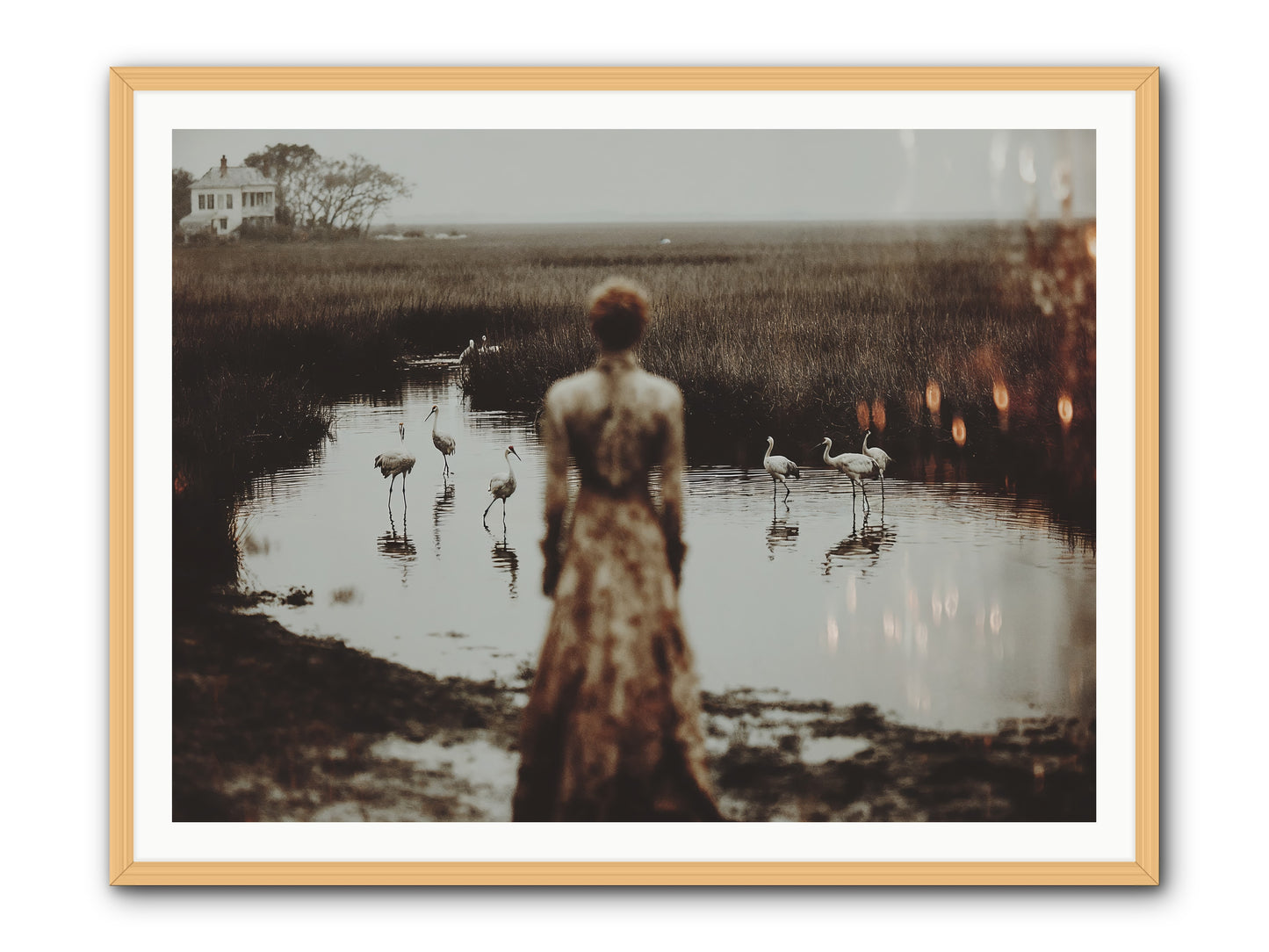 Instructions for Flight -- Framed Print - Natural 48x36