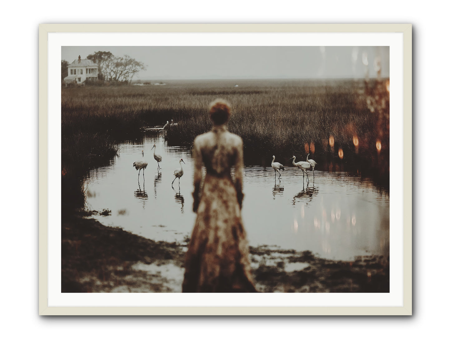 Instructions for Flight -- Framed Print - White 48x36