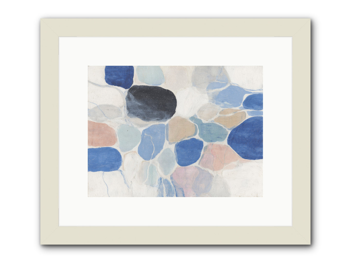 Interwoven Silence -- Framed Print - White 12x9