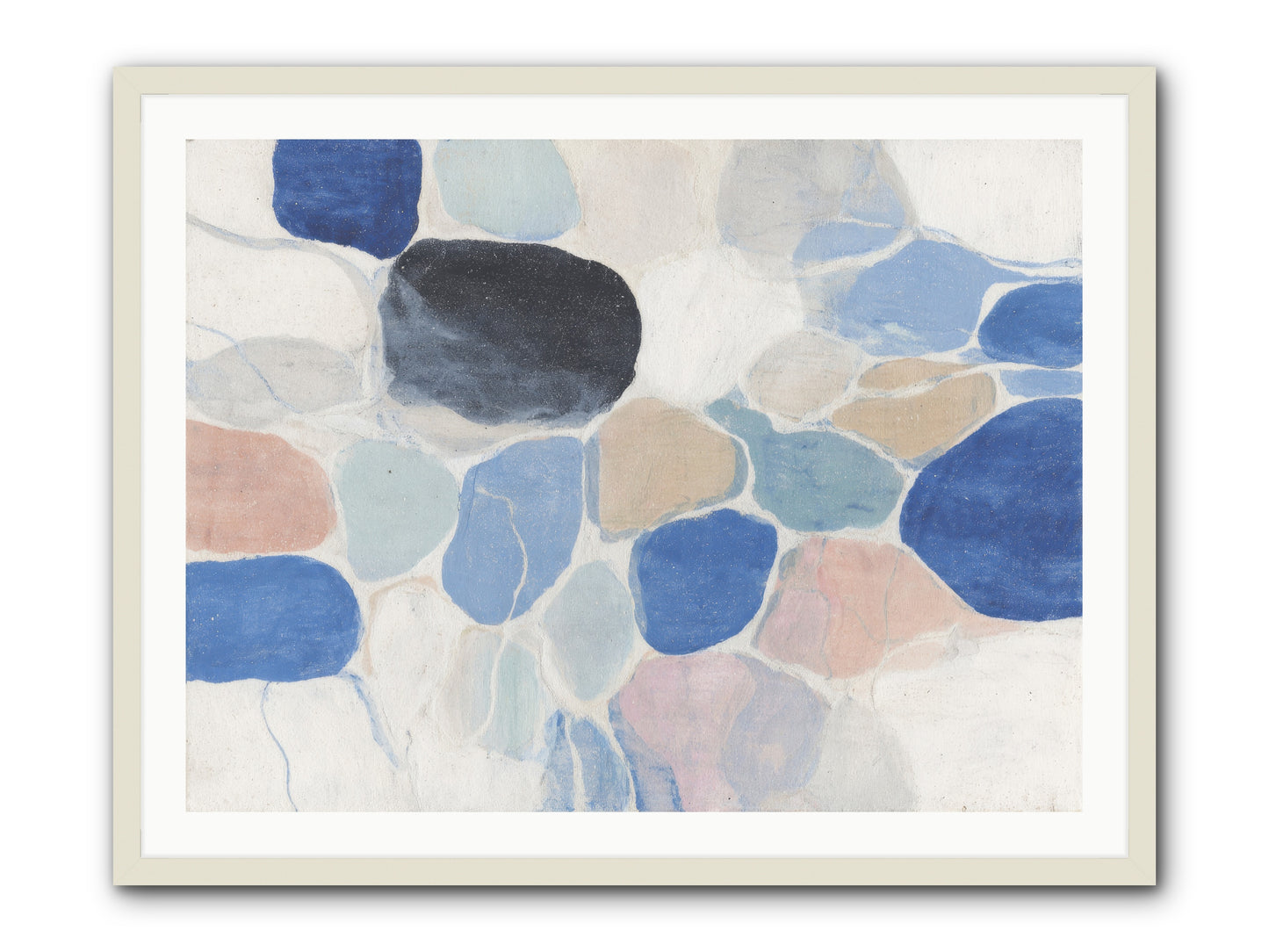 Interwoven Silence -- Framed Print - White 40x30