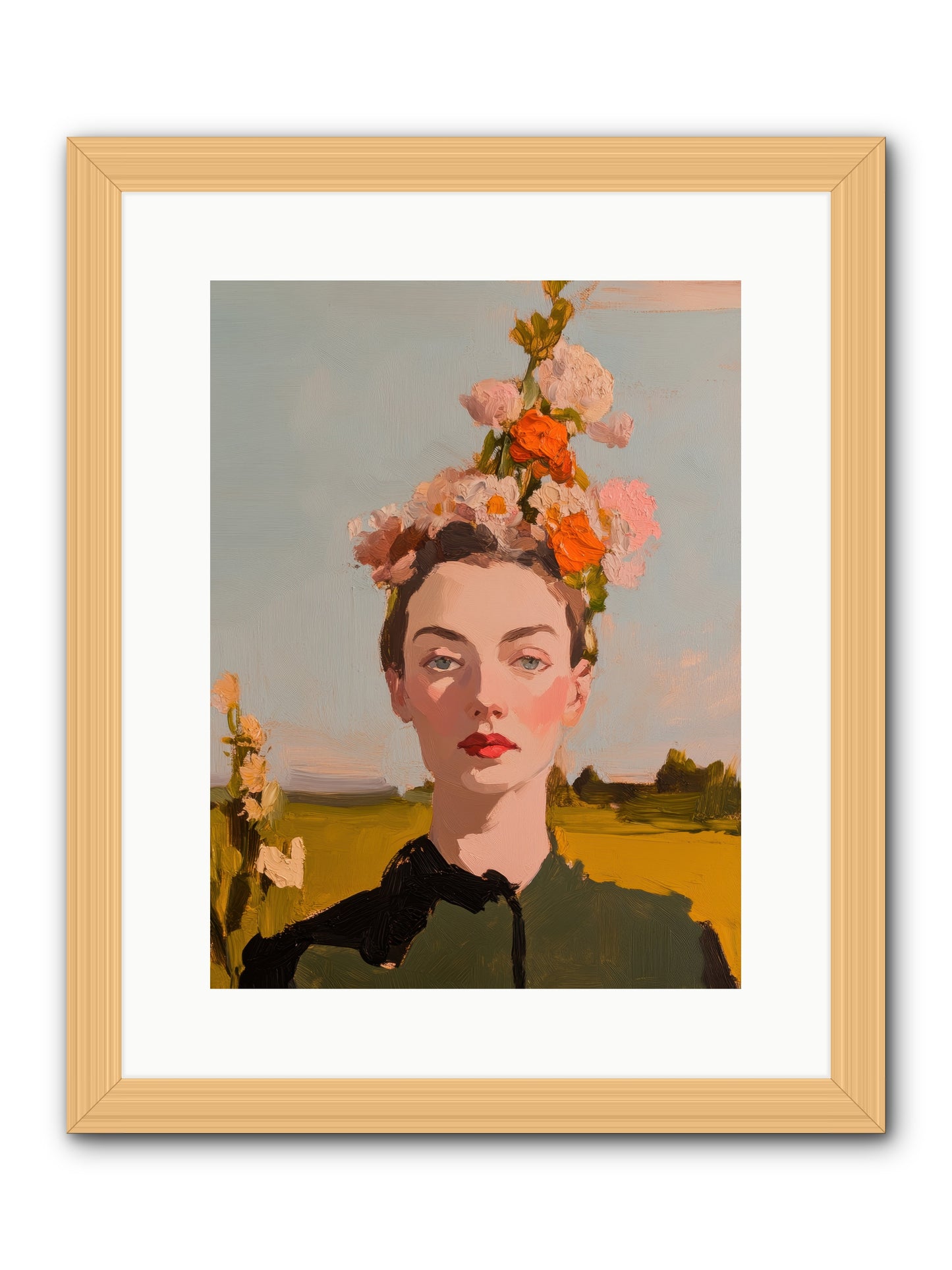 Intuitive Maverick -- Framed Print - Natural 12x16