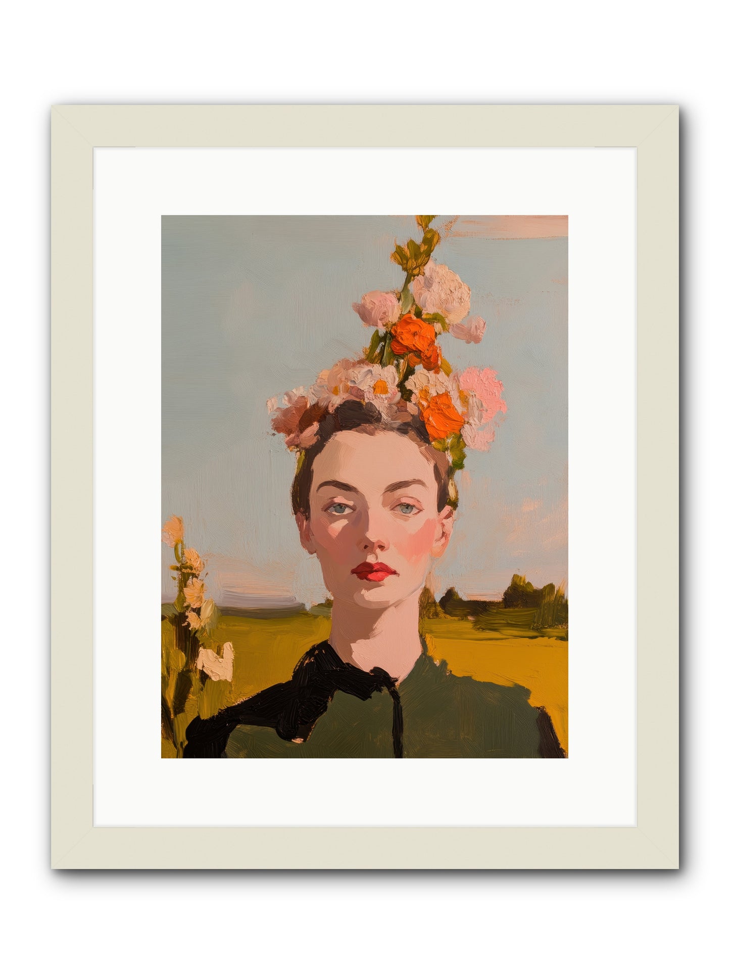 Intuitive Maverick -- Framed Print - White 12x16