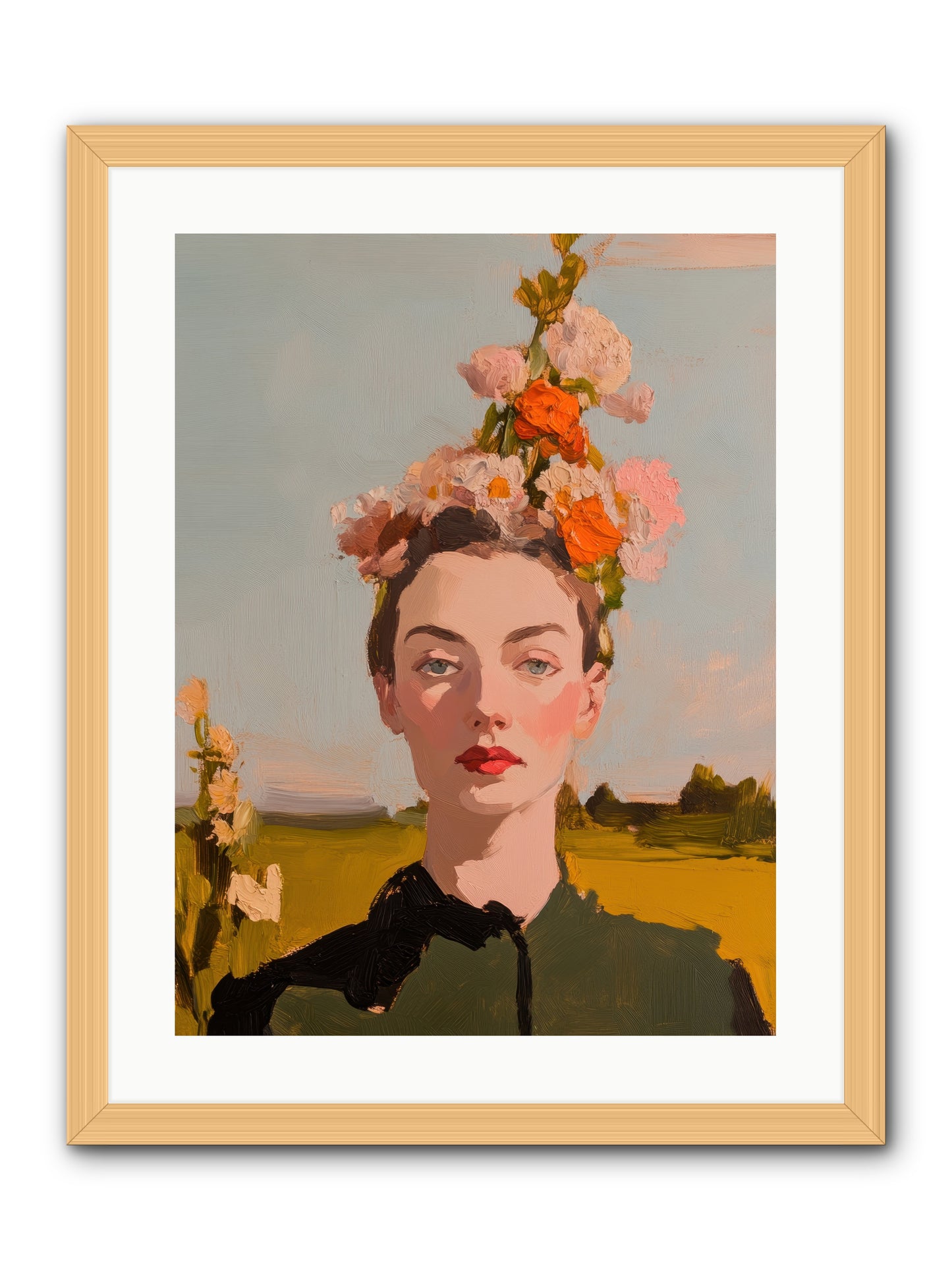 Intuitive Maverick -- Framed Print - Natural 18x24