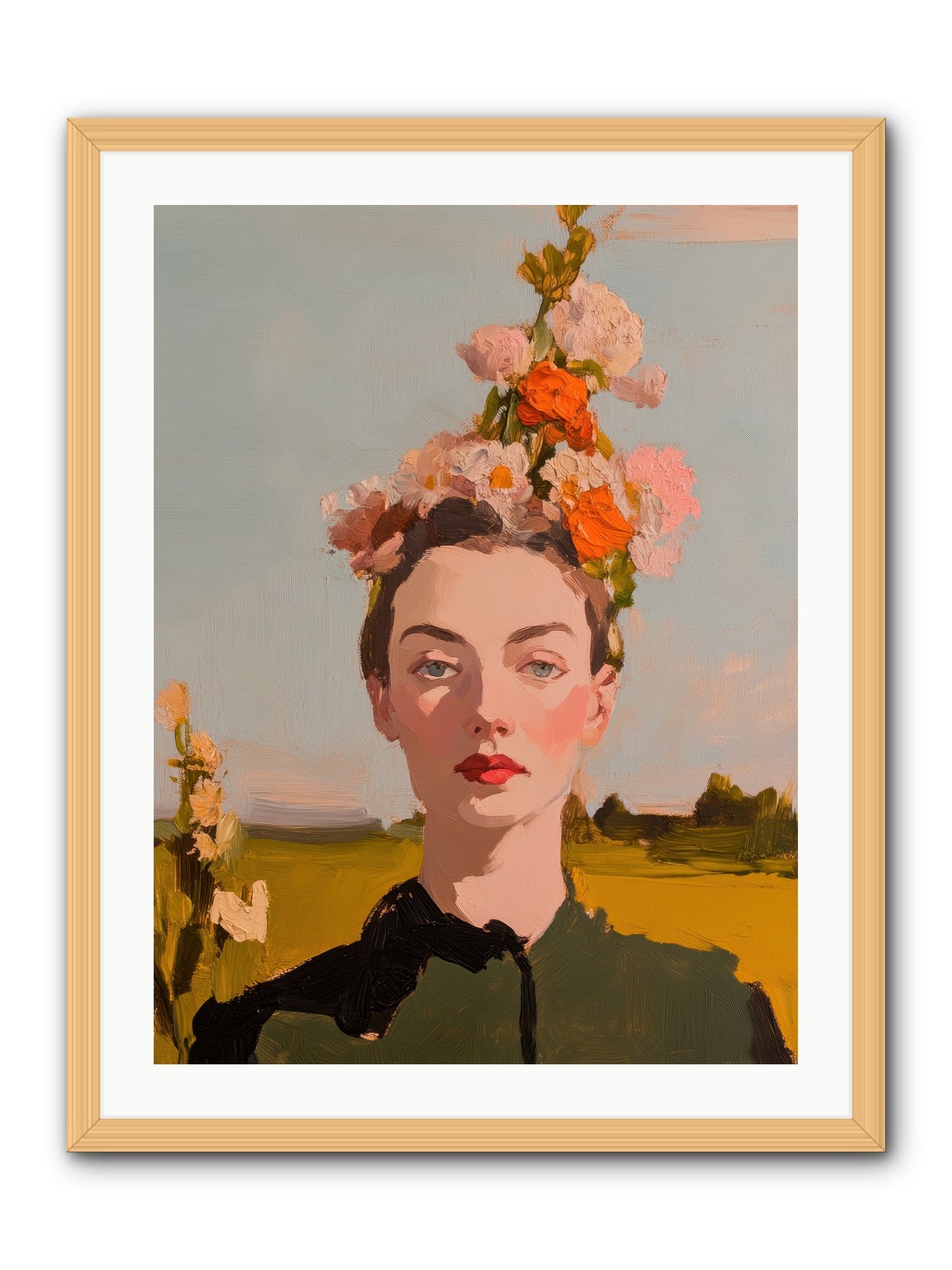 Intuitive Maverick -- Framed Print - Natural 24x32
