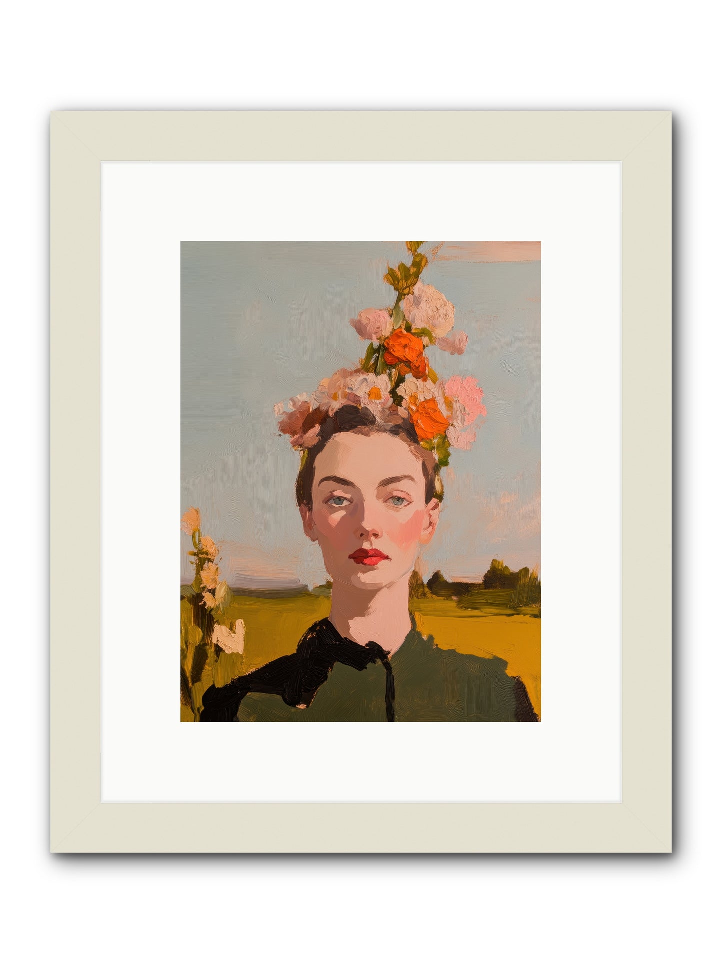 Intuitive Maverick -- Framed Print - White 9x12