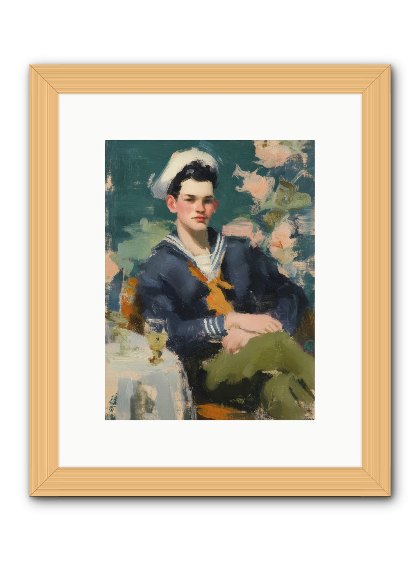 Invisible Currents -- Framed Print - Natural 9x12