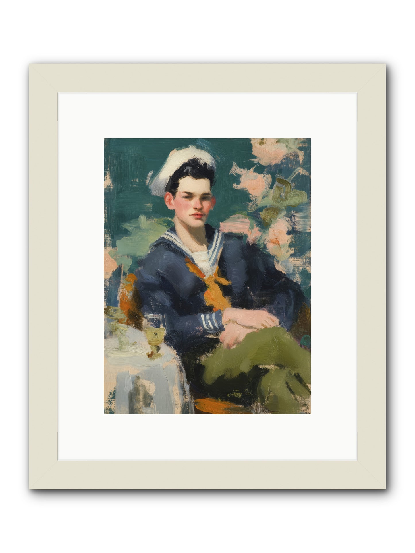 Invisible Currents -- Framed Print - White 9x12