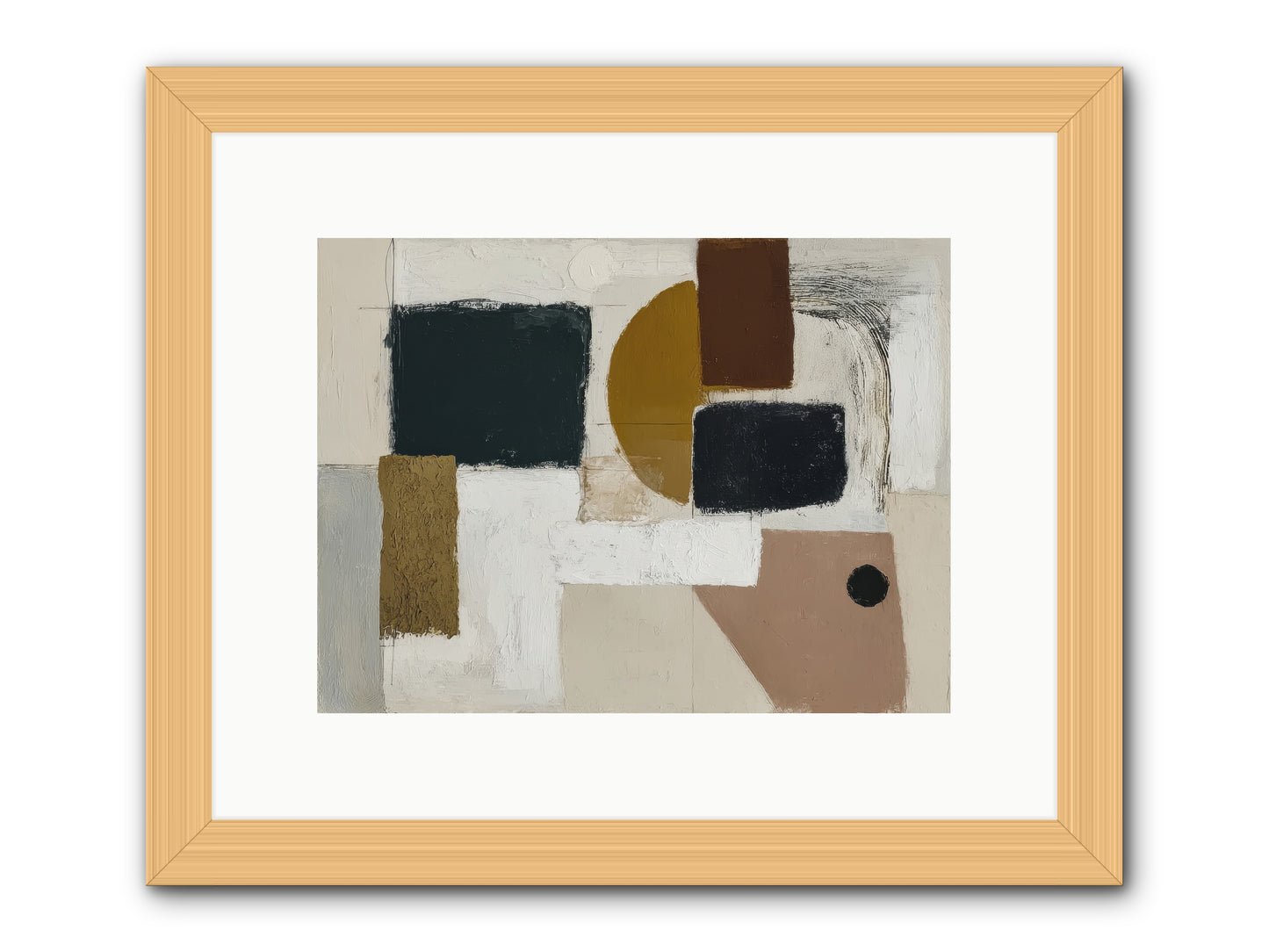 Invisible Thread -- Framed Print - Natural 12x9