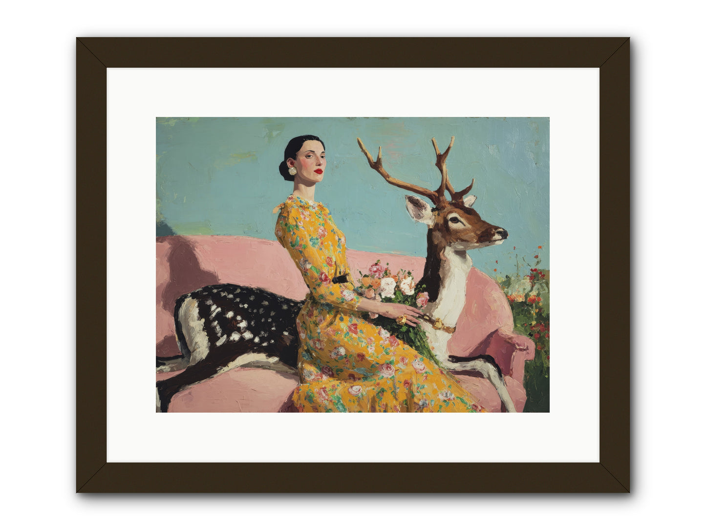 Iridescent Parlor-REZ -- Framed Print - Black 16x12