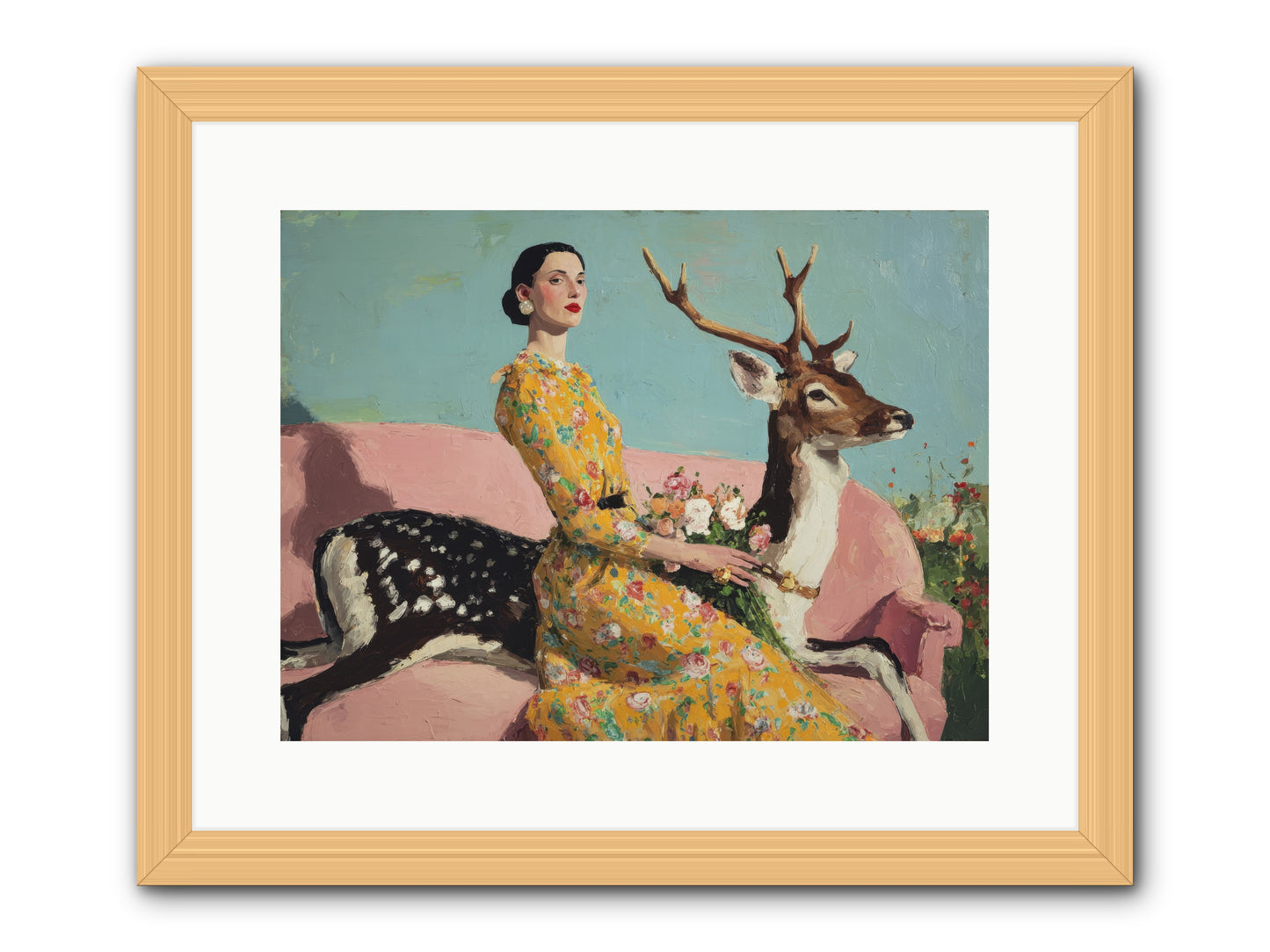Iridescent Parlor-REZ -- Framed Print - Natural 16x12