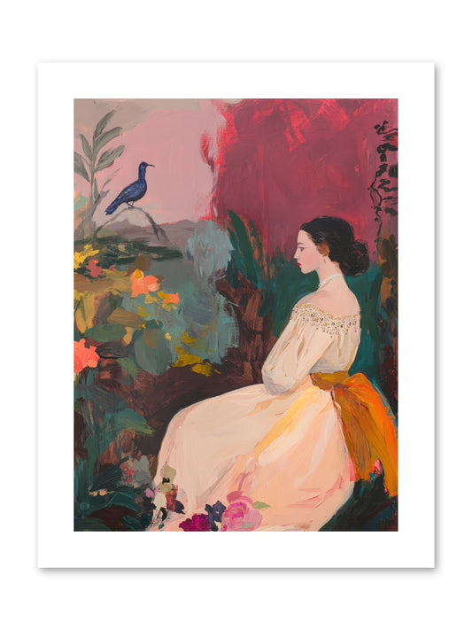 Iris Blackbird-REZ -- Paper Print 9x12