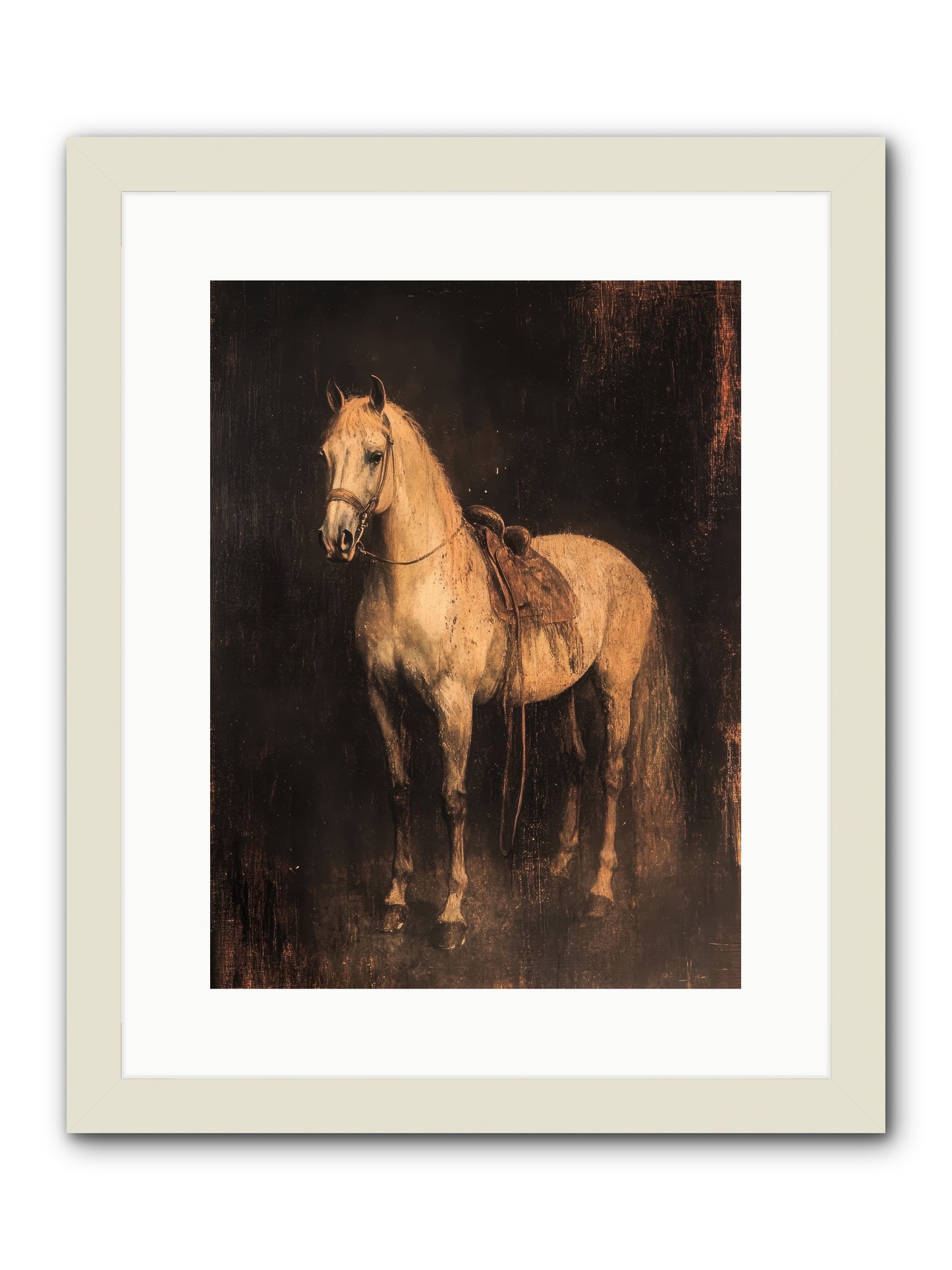 Iron Horse Ridge -- Framed Print - White 12x16