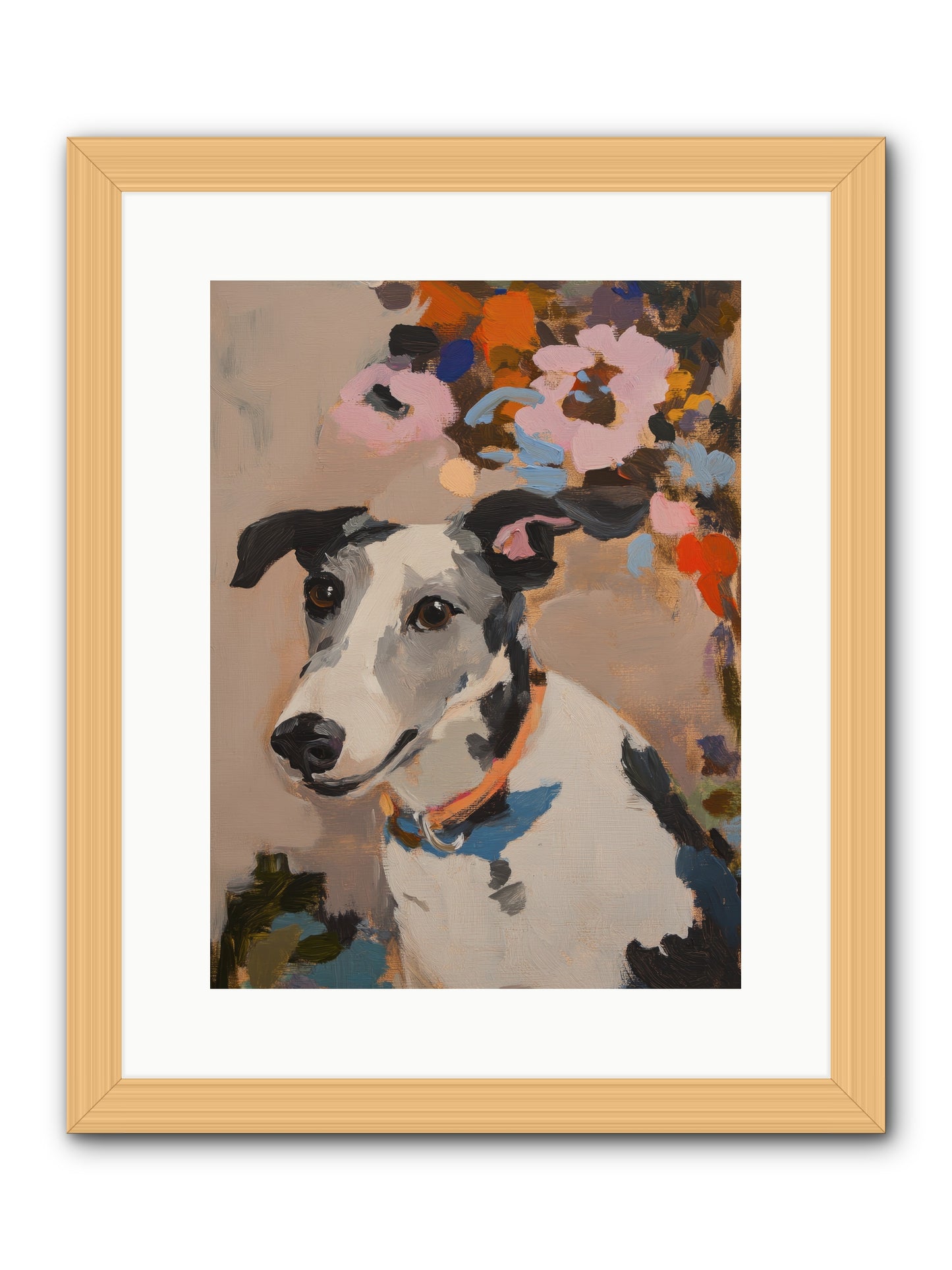 Ivy Rose -- Framed Print - Natural 12x16