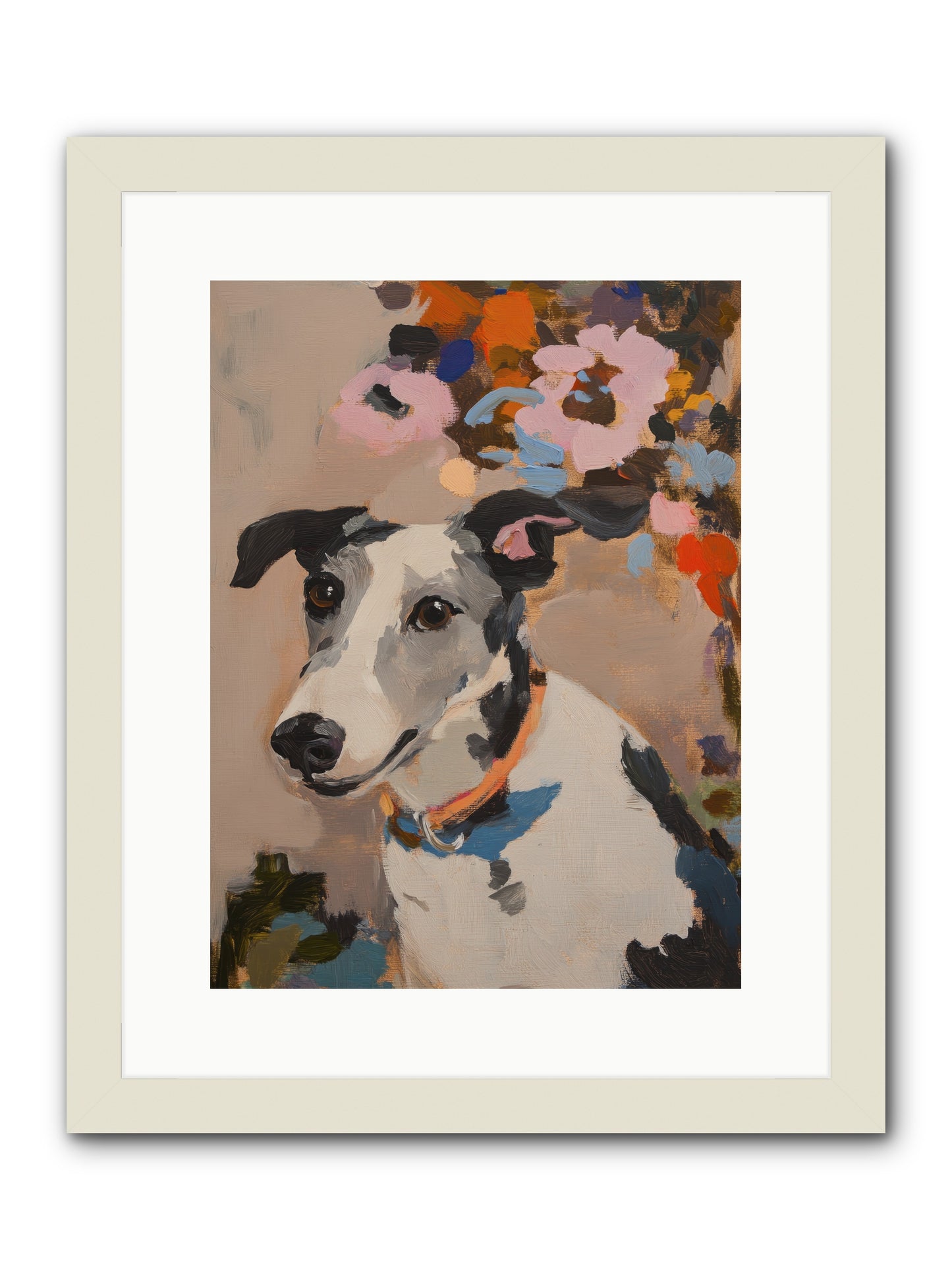 Ivy Rose -- Framed Print - White 12x16