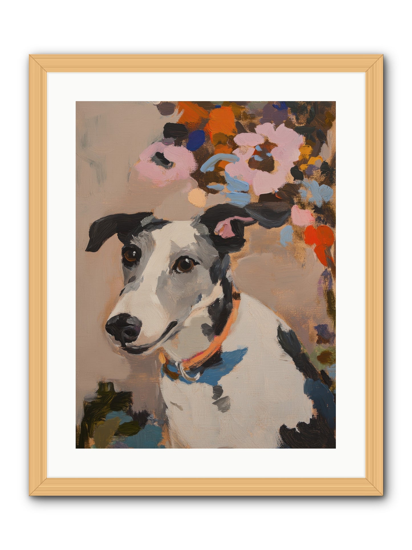 Ivy Rose -- Framed Print - Natural 18x24