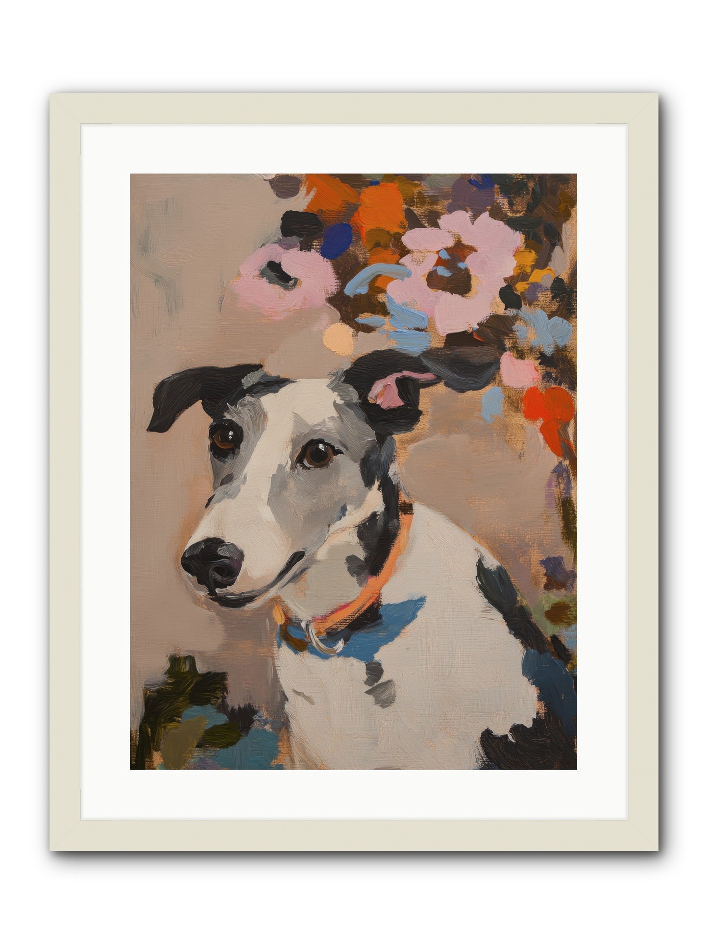 Ivy Rose -- Framed Print - White 18x24