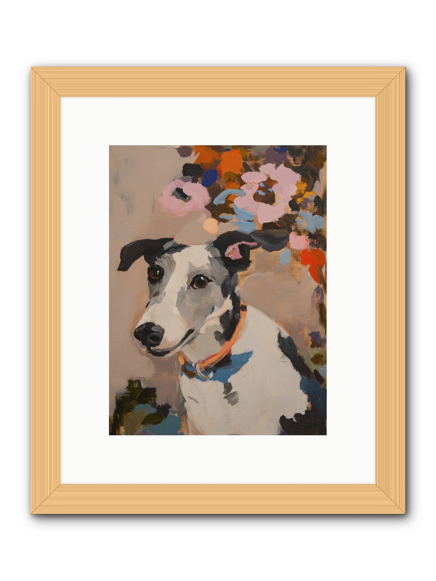 Ivy Rose -- Framed Print - Natural 9x12