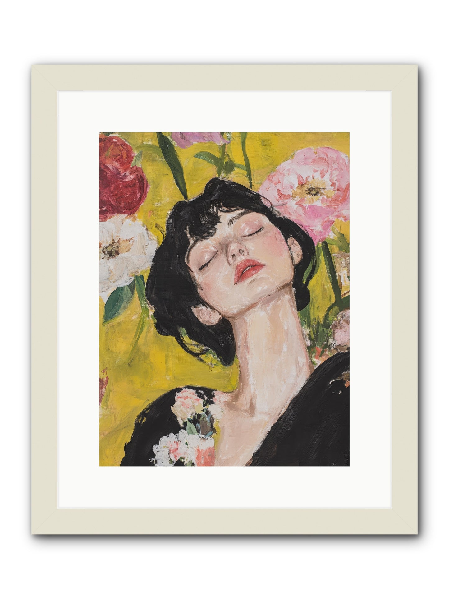 Ivy Wren-REZ -- Framed Print - White 12x16