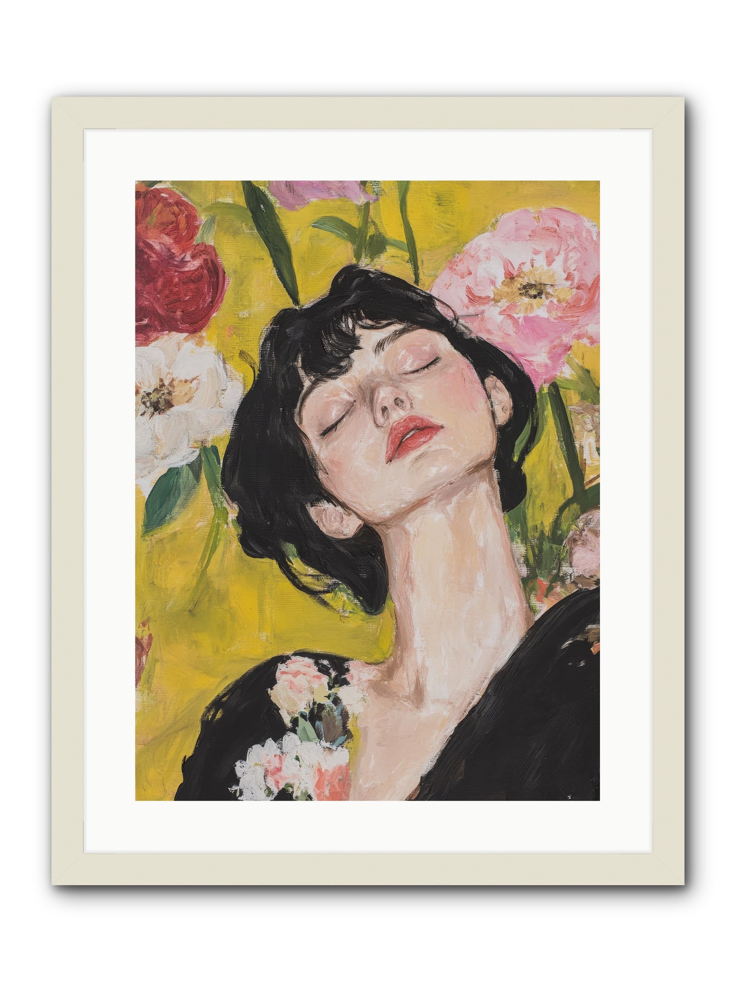 Ivy Wren-REZ -- Framed Print - White 18x24