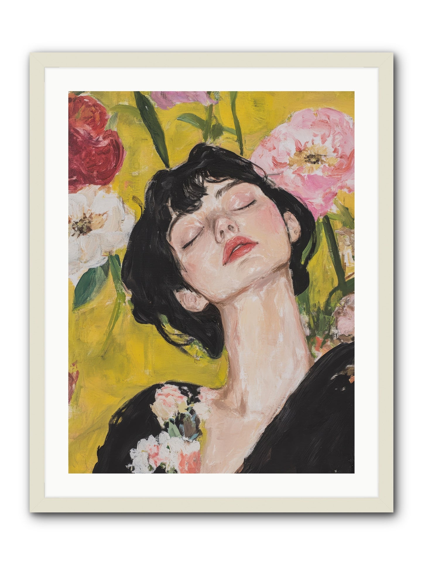 Ivy Wren-REZ -- Framed Print - White 24x32