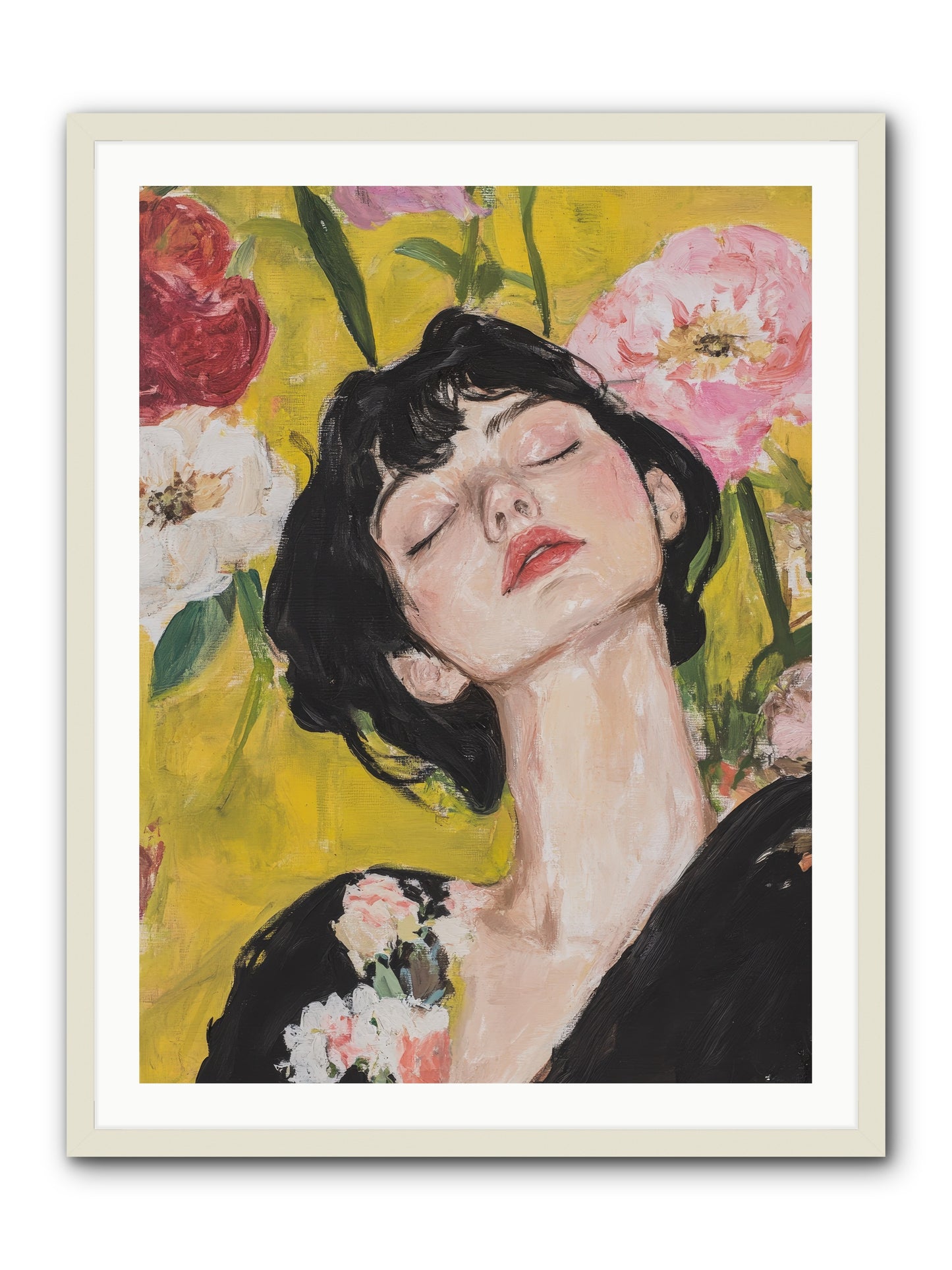 Ivy Wren-REZ -- Framed Print - White 30x40