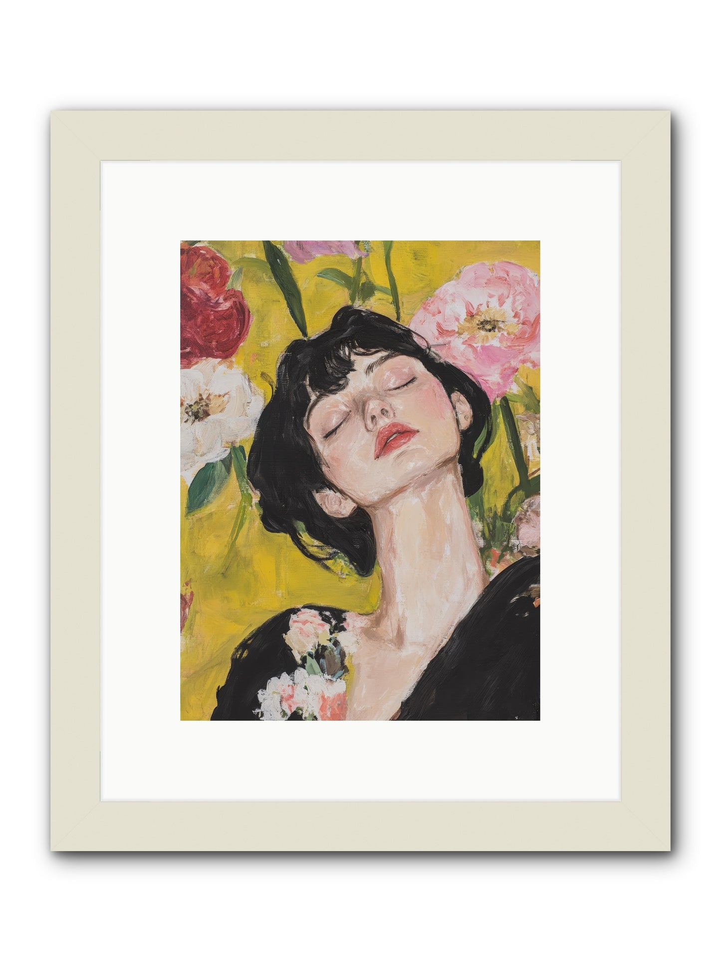 Ivy Wren-REZ -- Framed Print - White 9x12