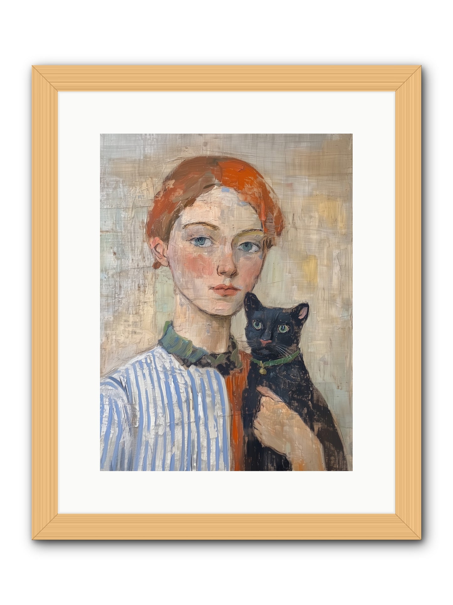 Jack And Joan -- Framed Print - Natural 12x16