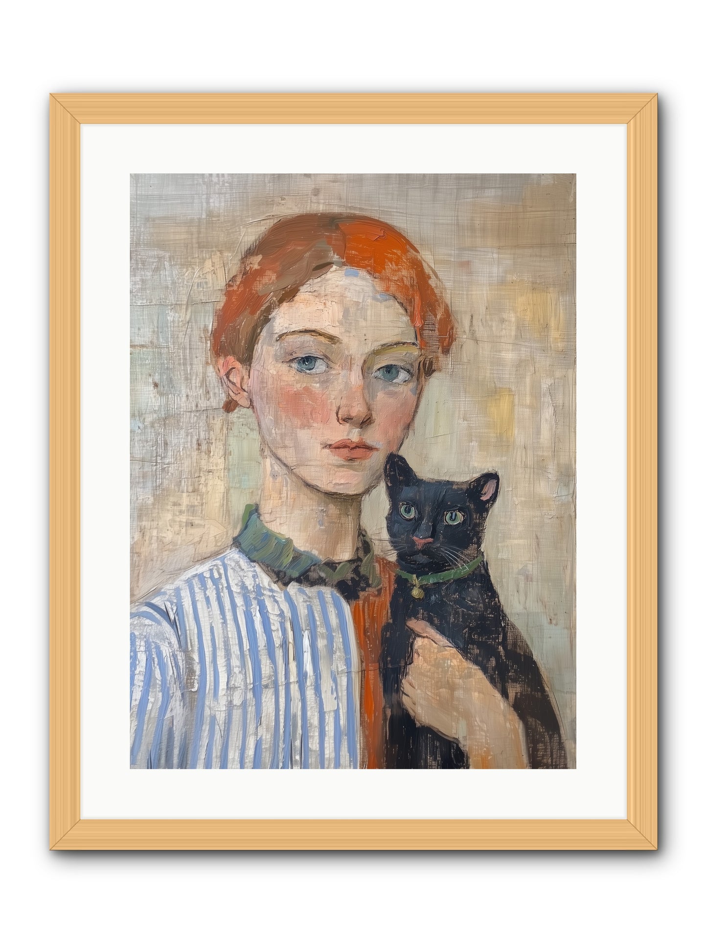 Jack And Joan -- Framed Print - Natural 18x24