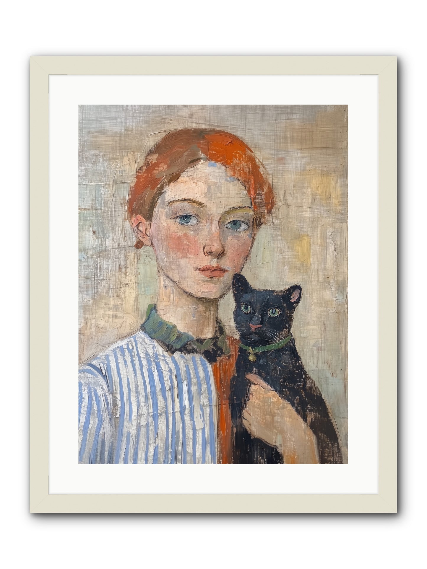 Jack And Joan -- Framed Print - White 18x24
