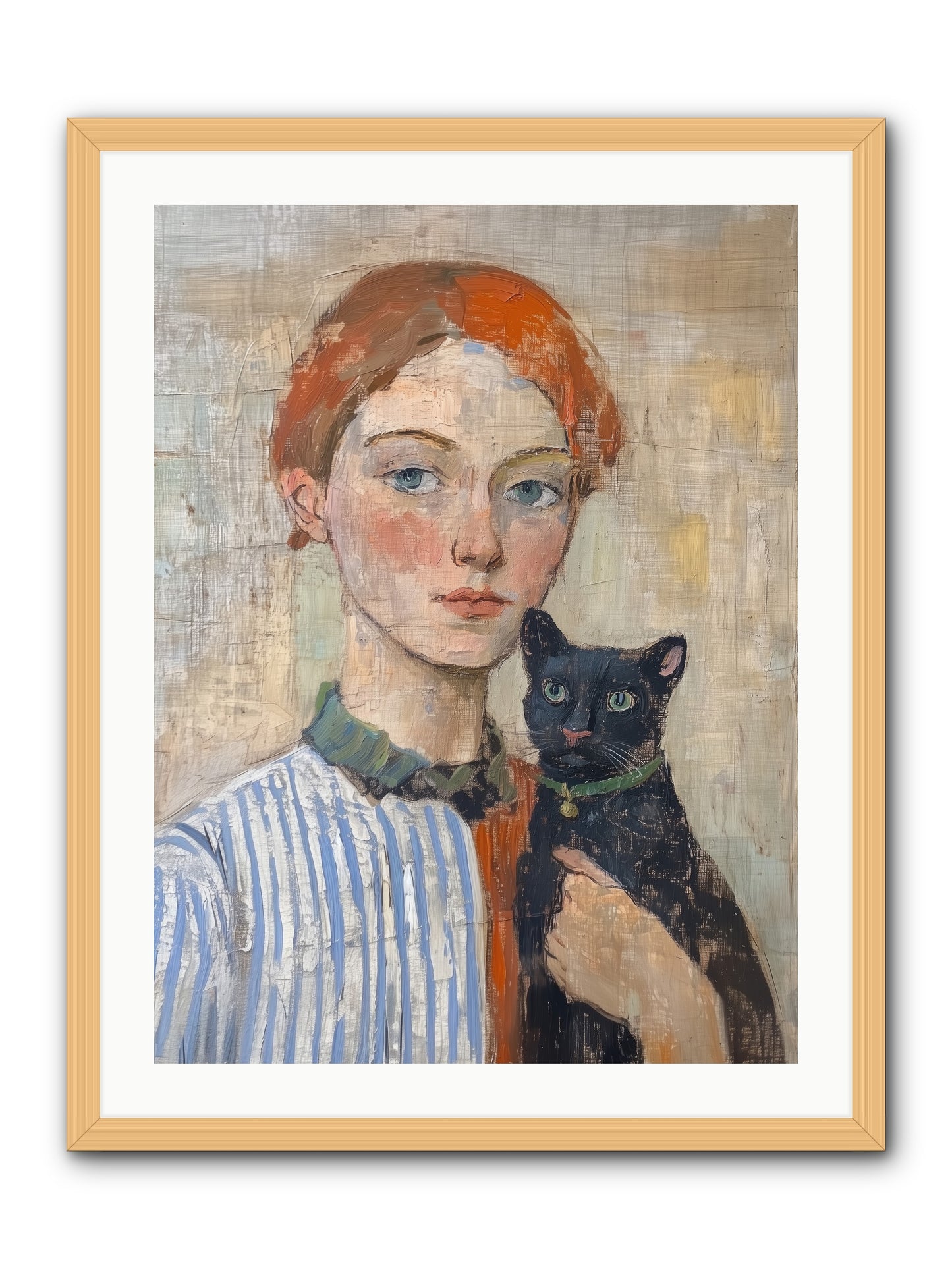 Jack And Joan -- Framed Print - Natural 24x32