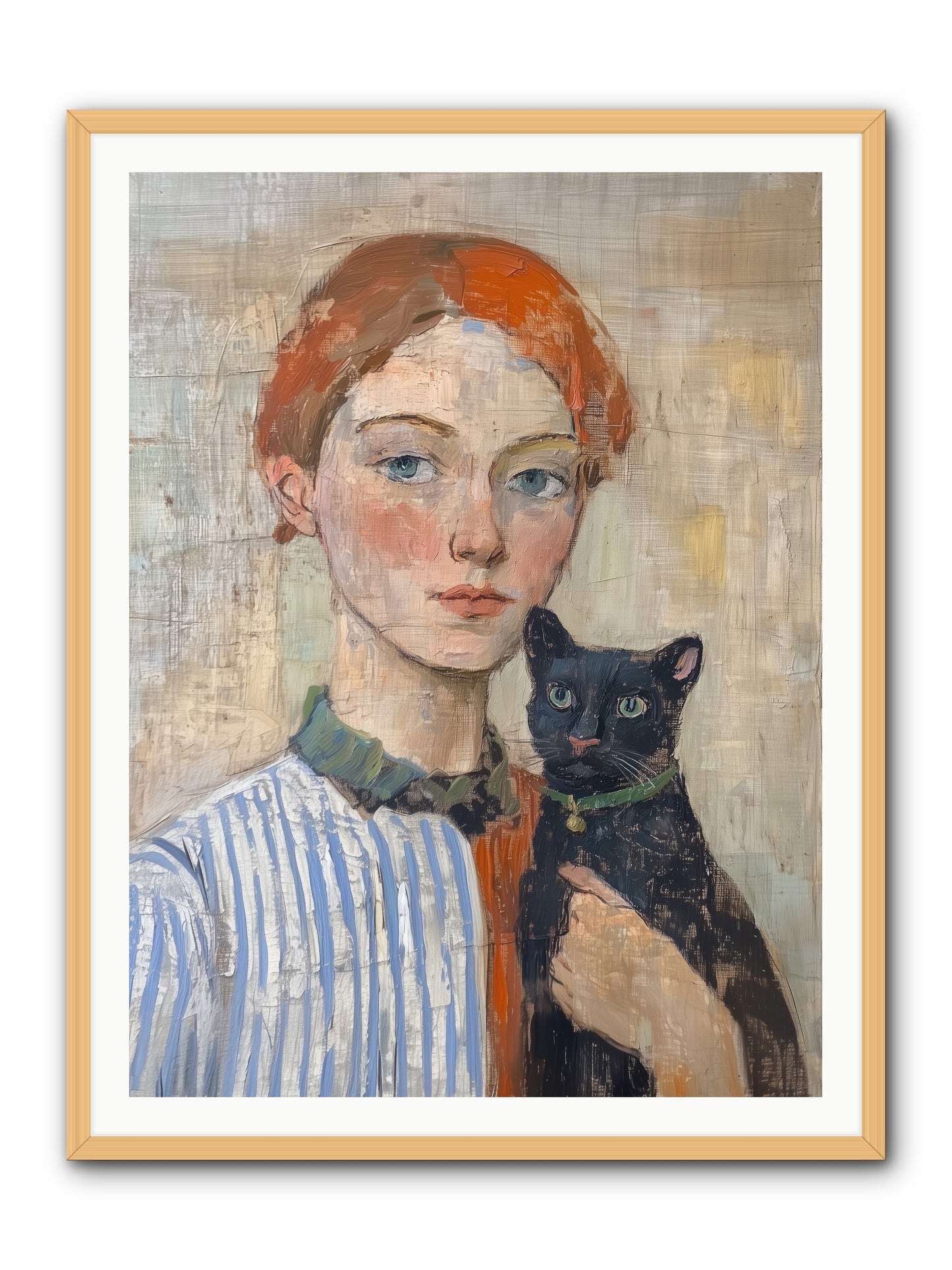 Jack And Joan -- Framed Print - Natural 36x48