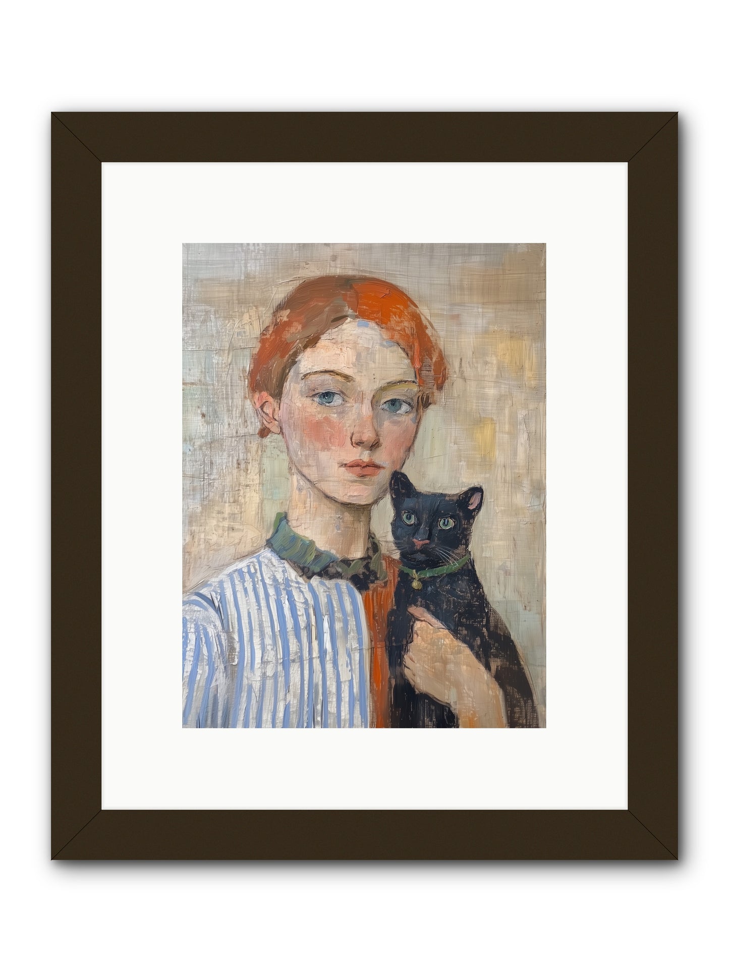 Jack And Joan -- Framed Print - Black 9x12