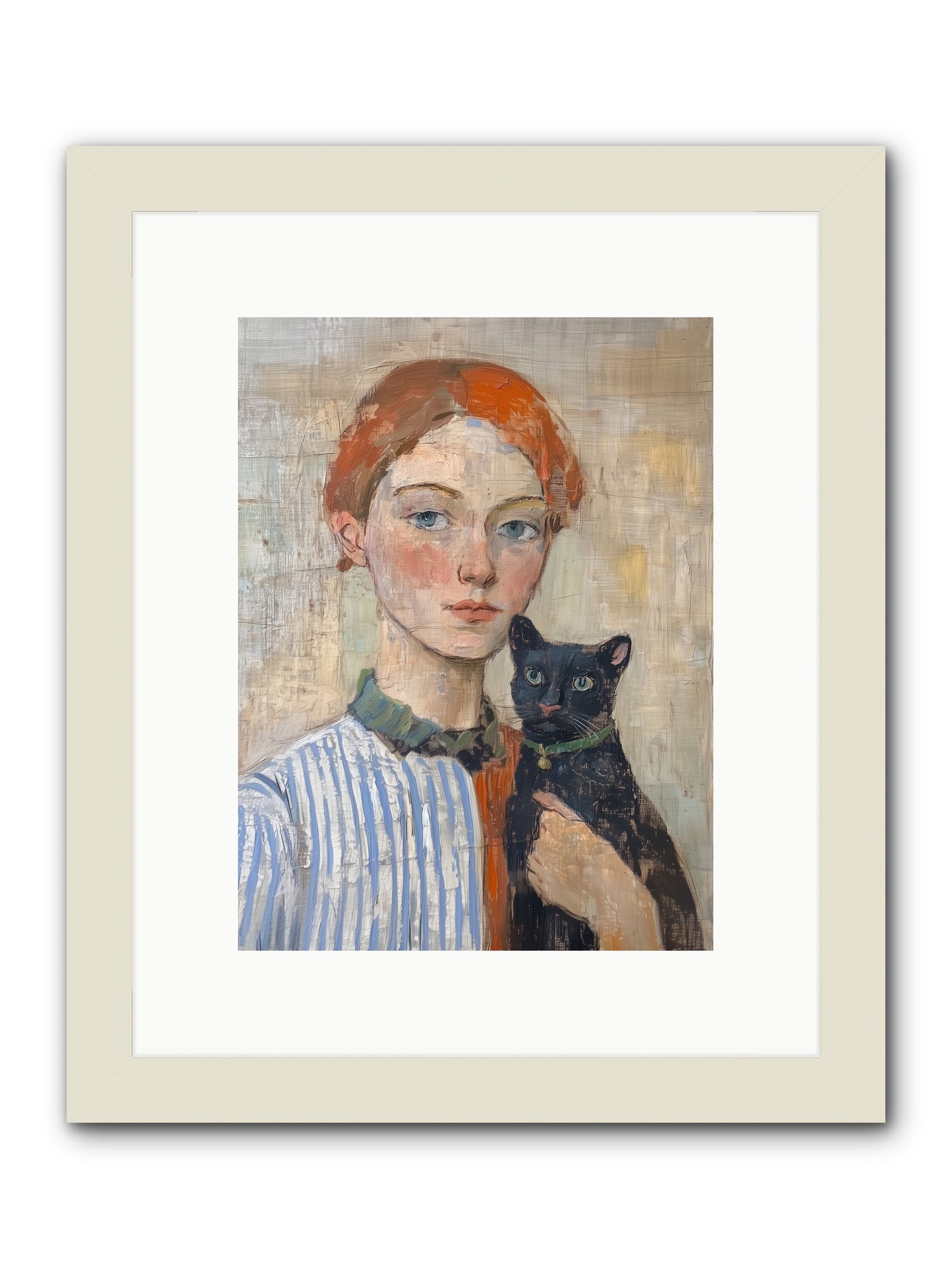 Jack And Joan -- Framed Print - White 9x12