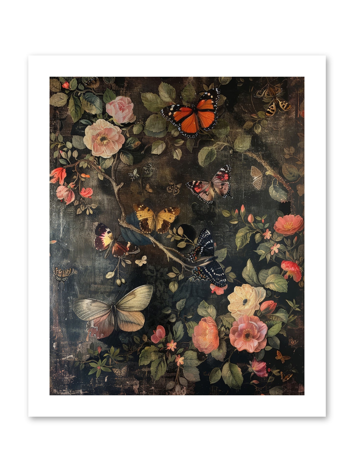 Jardin D'Automne -- Loose Canvas Print 12x15