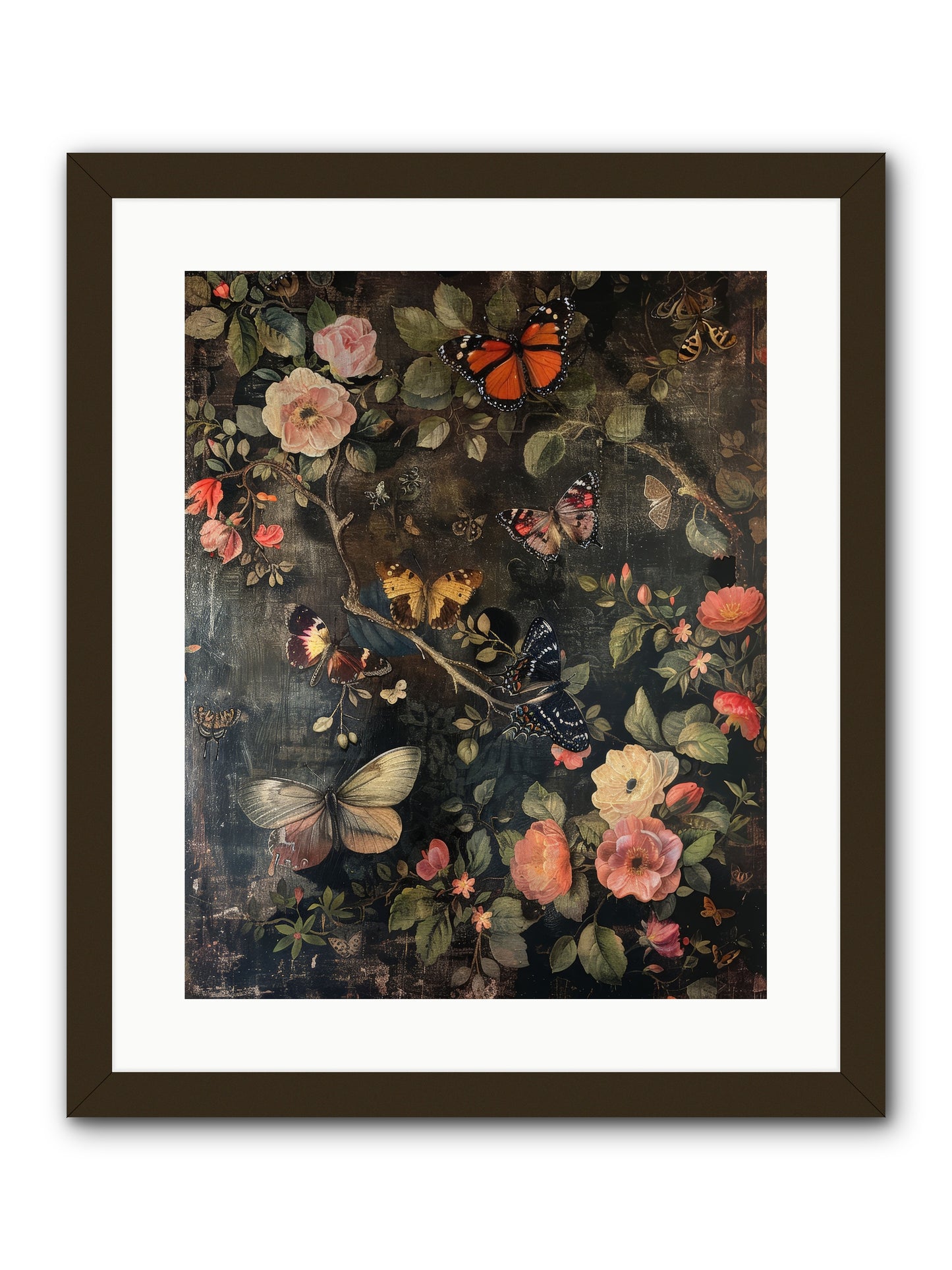 Jardin D'Automne -- Framed Print - Black 16x20