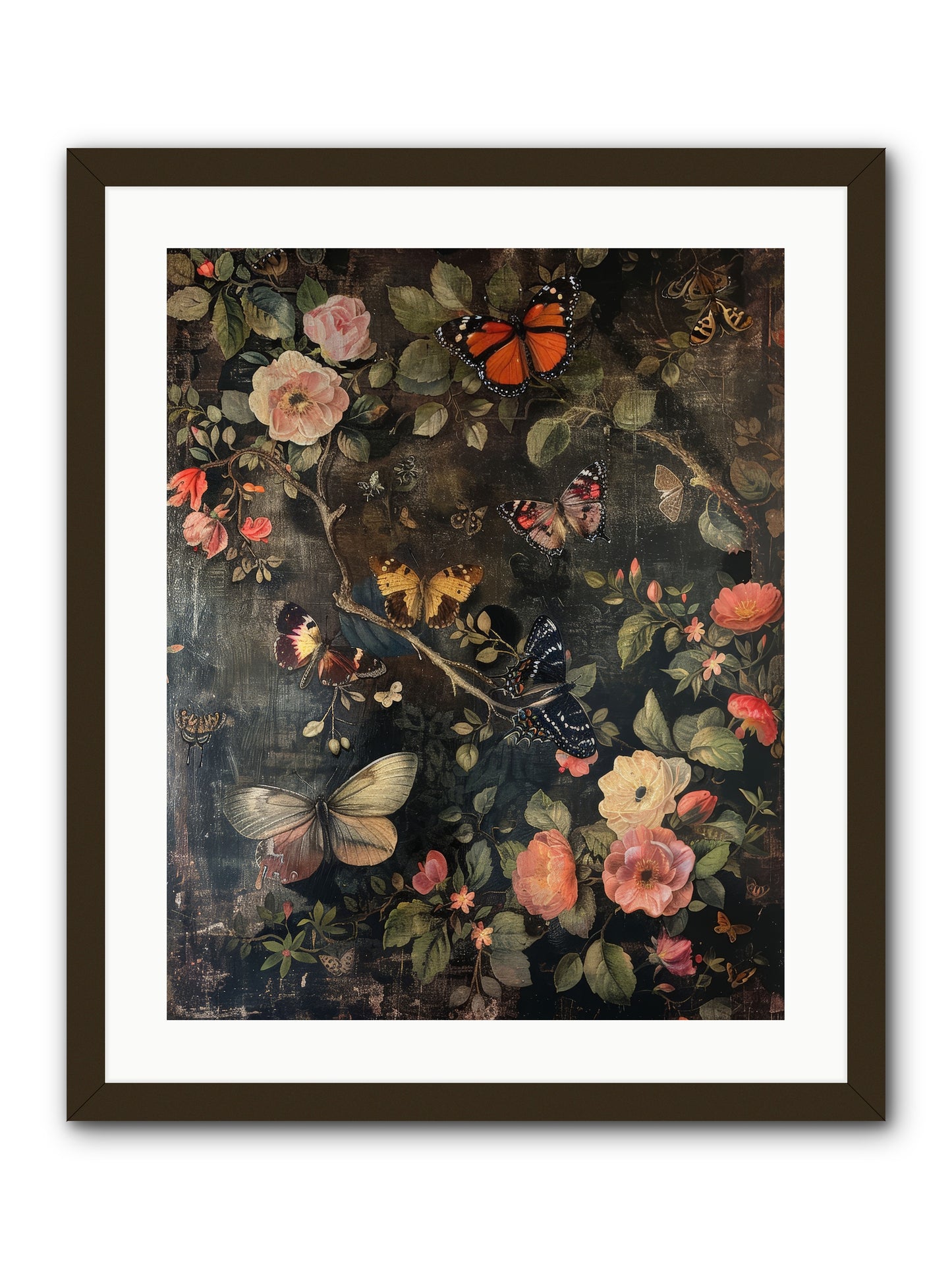 Jardin D'Automne -- Framed Print - Black 20x25
