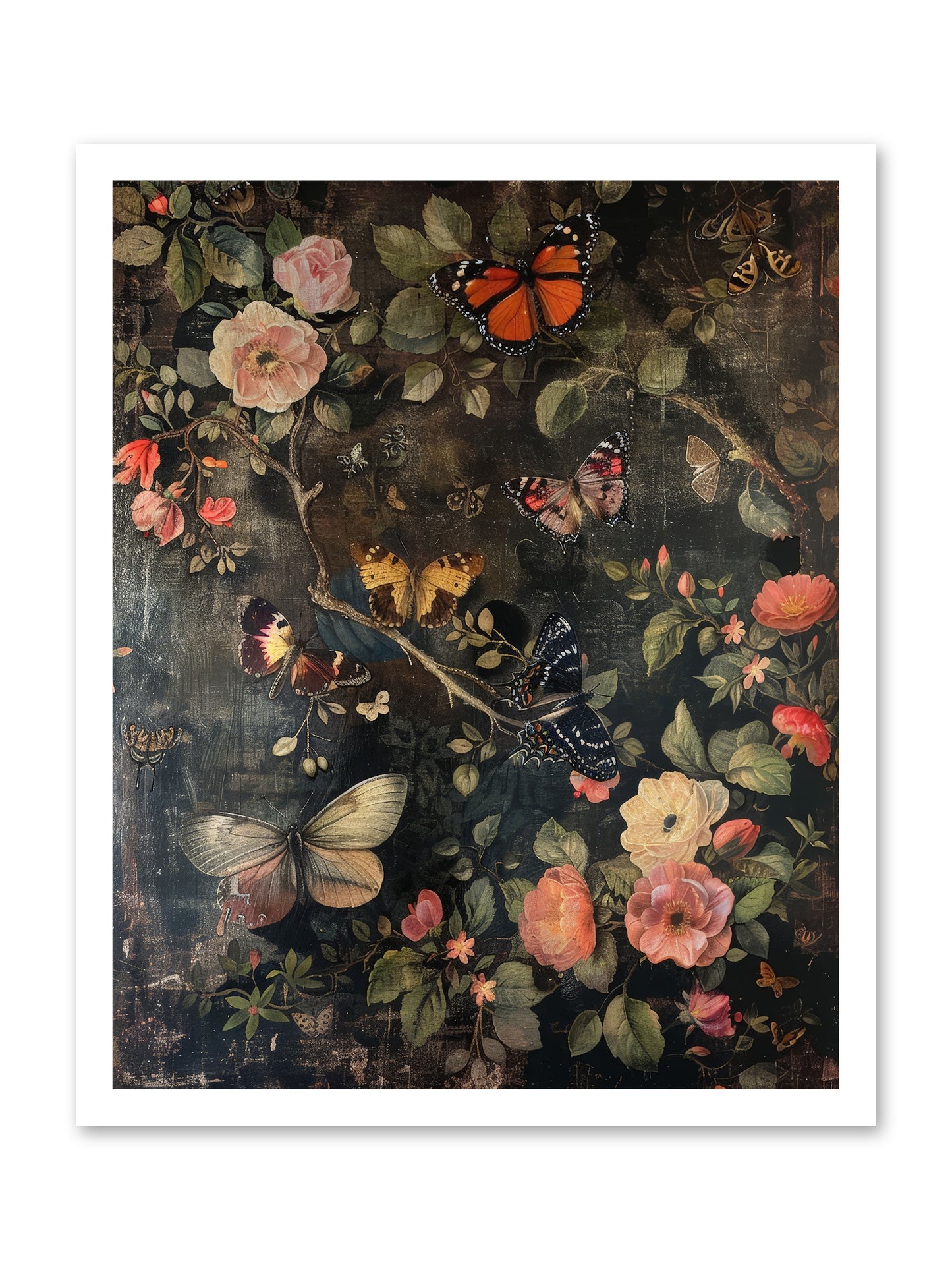 Jardin D'Automne -- Loose Canvas Print 20x25