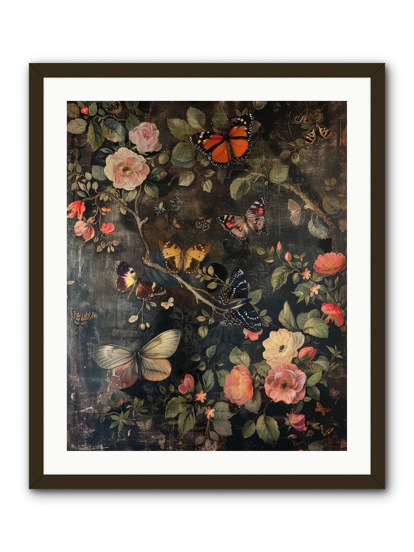Jardin D'Automne -- Framed Print - Black 24x30