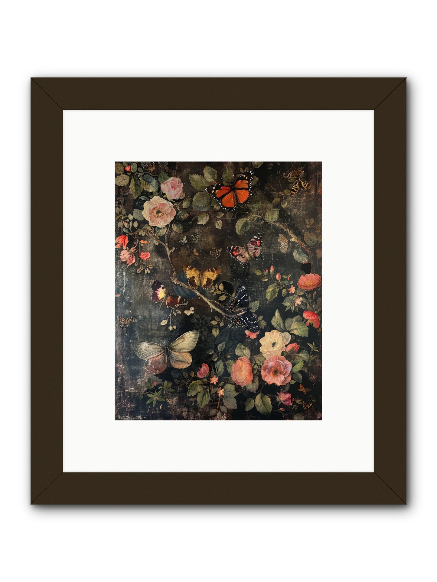 Jardin D'Automne -- Framed Print - Black 8x10