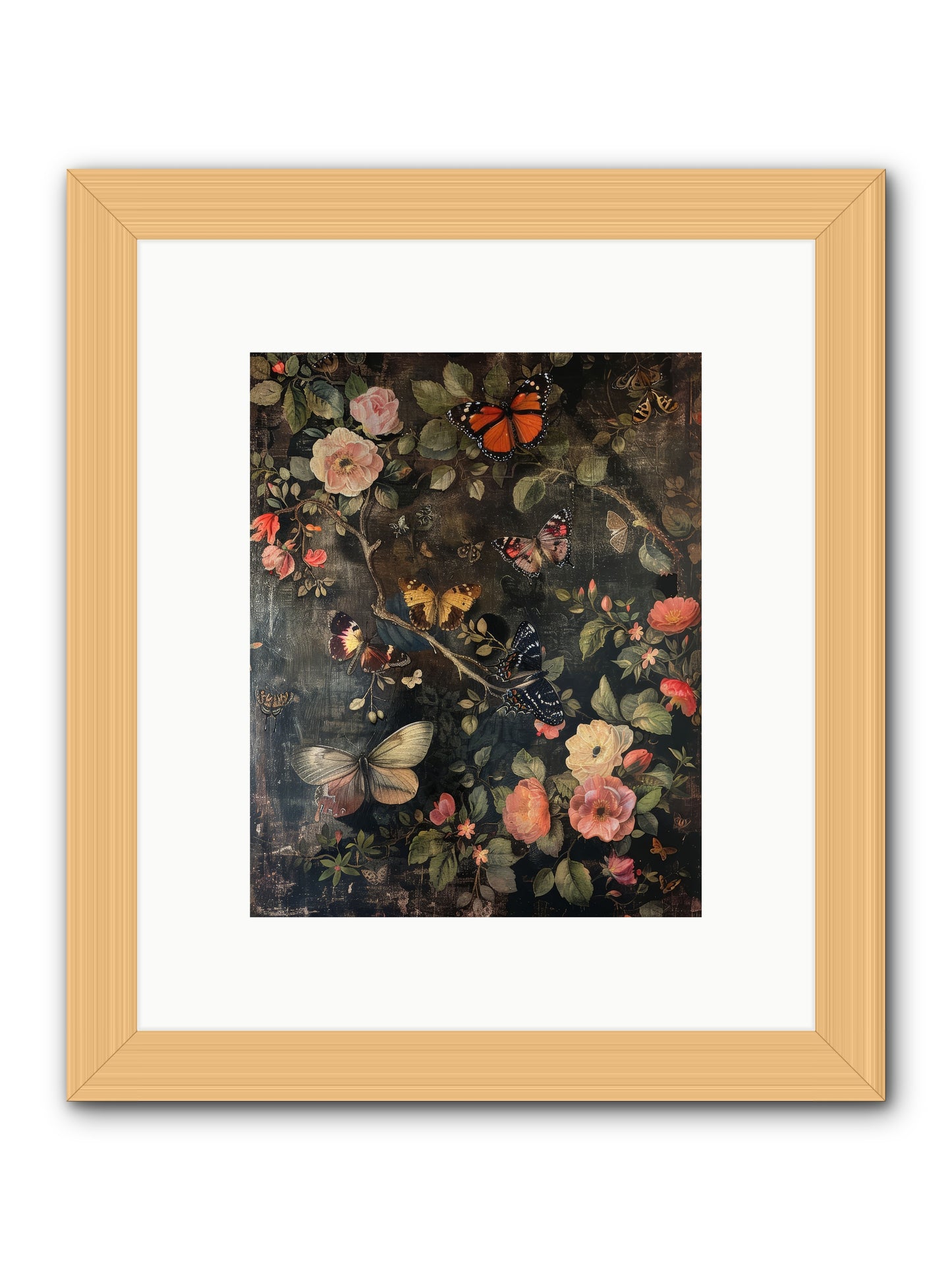 Jardin D'Automne -- Framed Print - Natural 8x10
