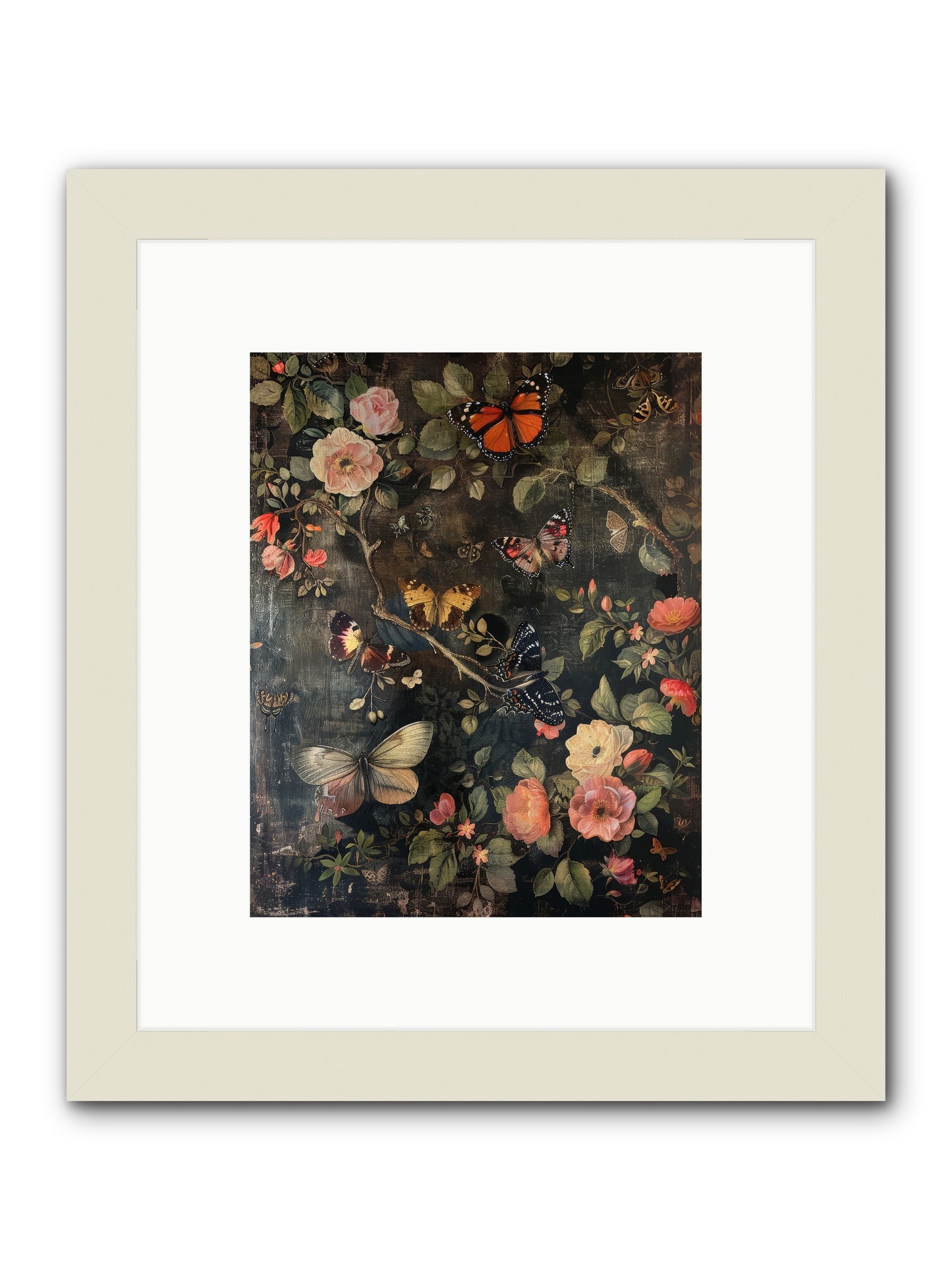 Jardin D'Automne -- Framed Print - White 8x10