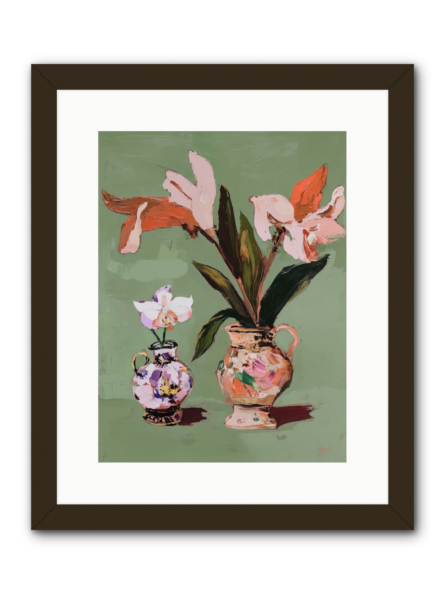 Jardin Des Plantes Postcard -- Framed Print - Black 12x16