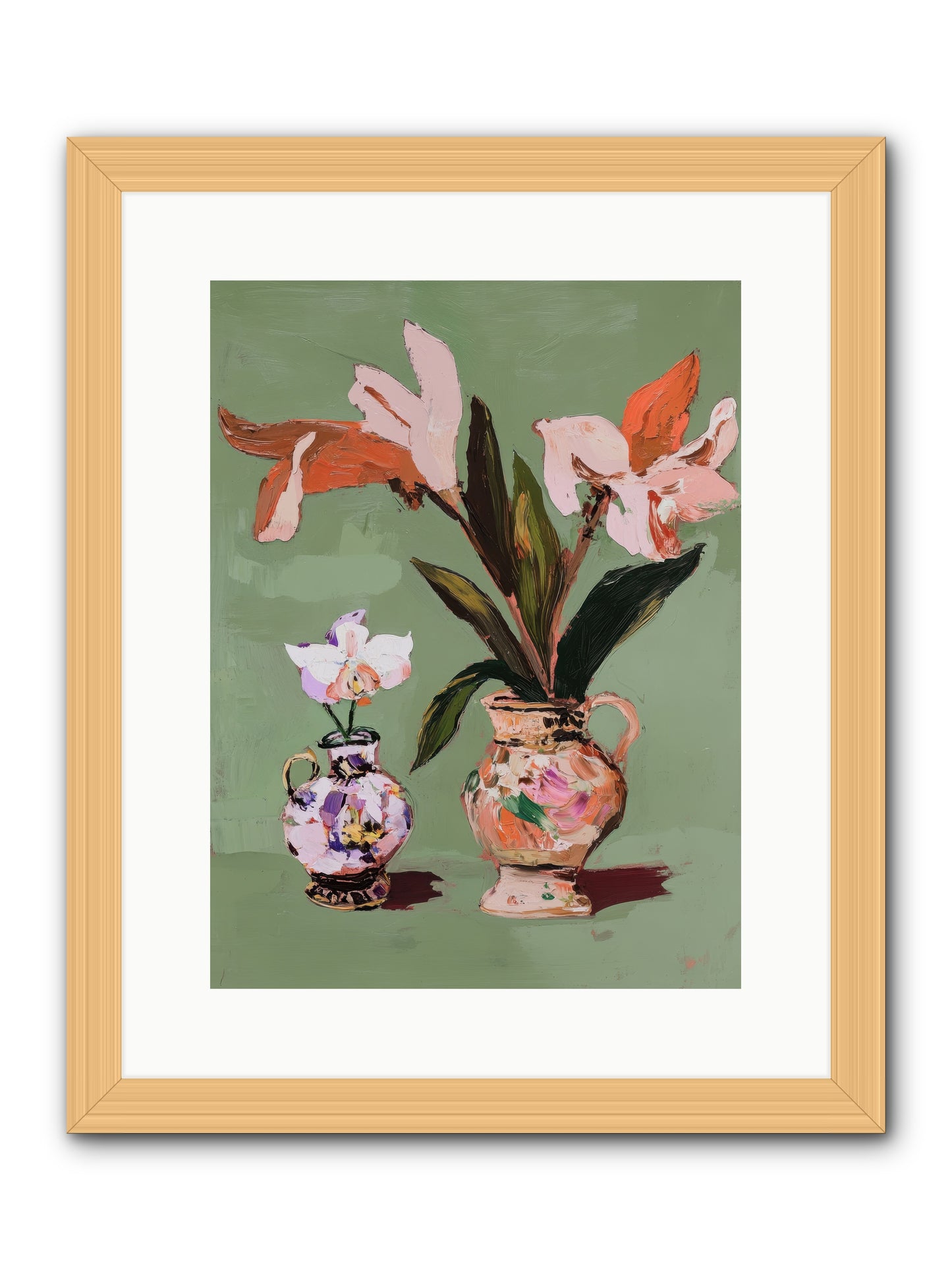 Jardin Des Plantes Postcard -- Framed Print - Natural 12x16