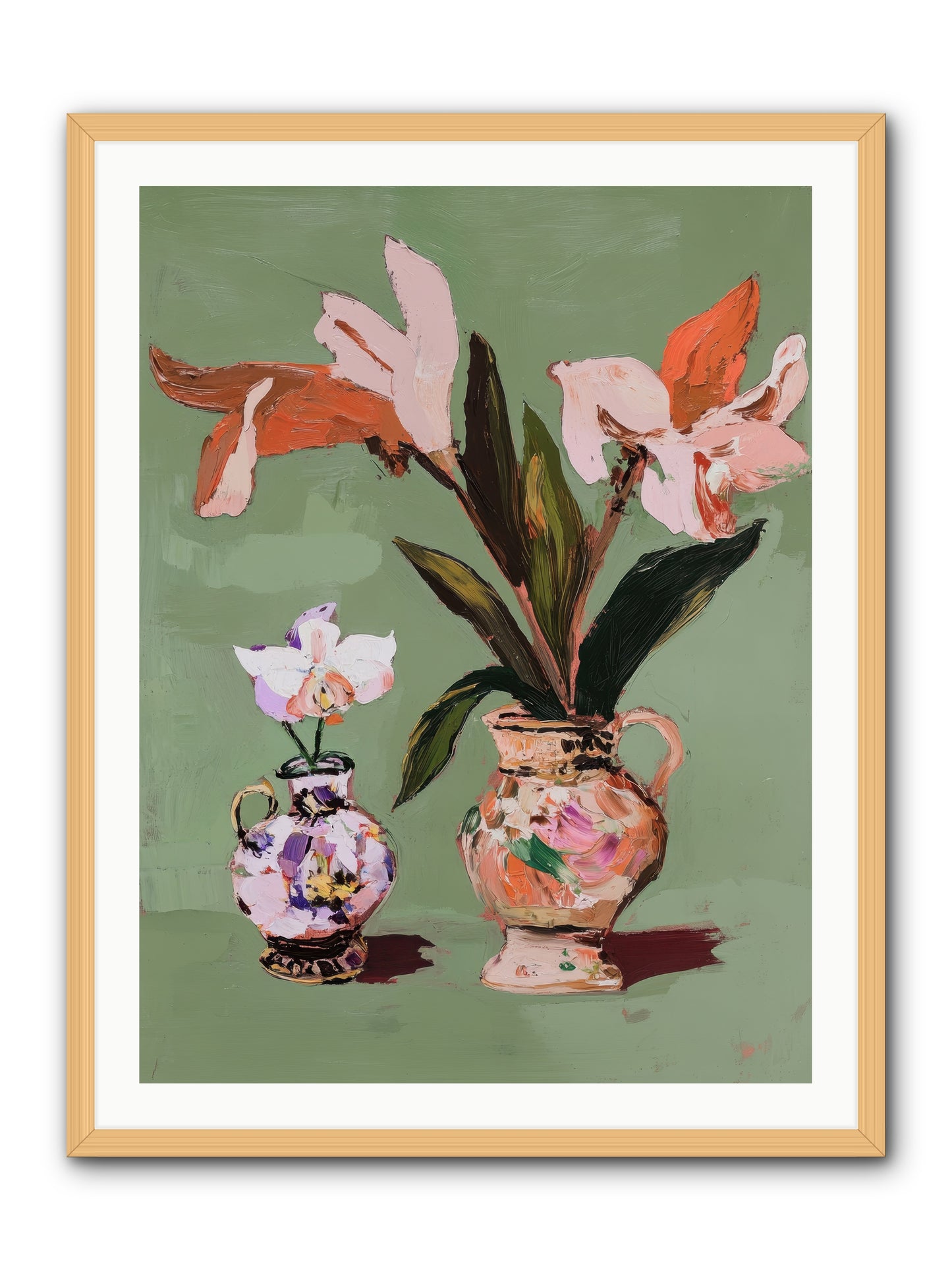 Jardin Des Plantes Postcard -- Framed Print - Natural 30x40