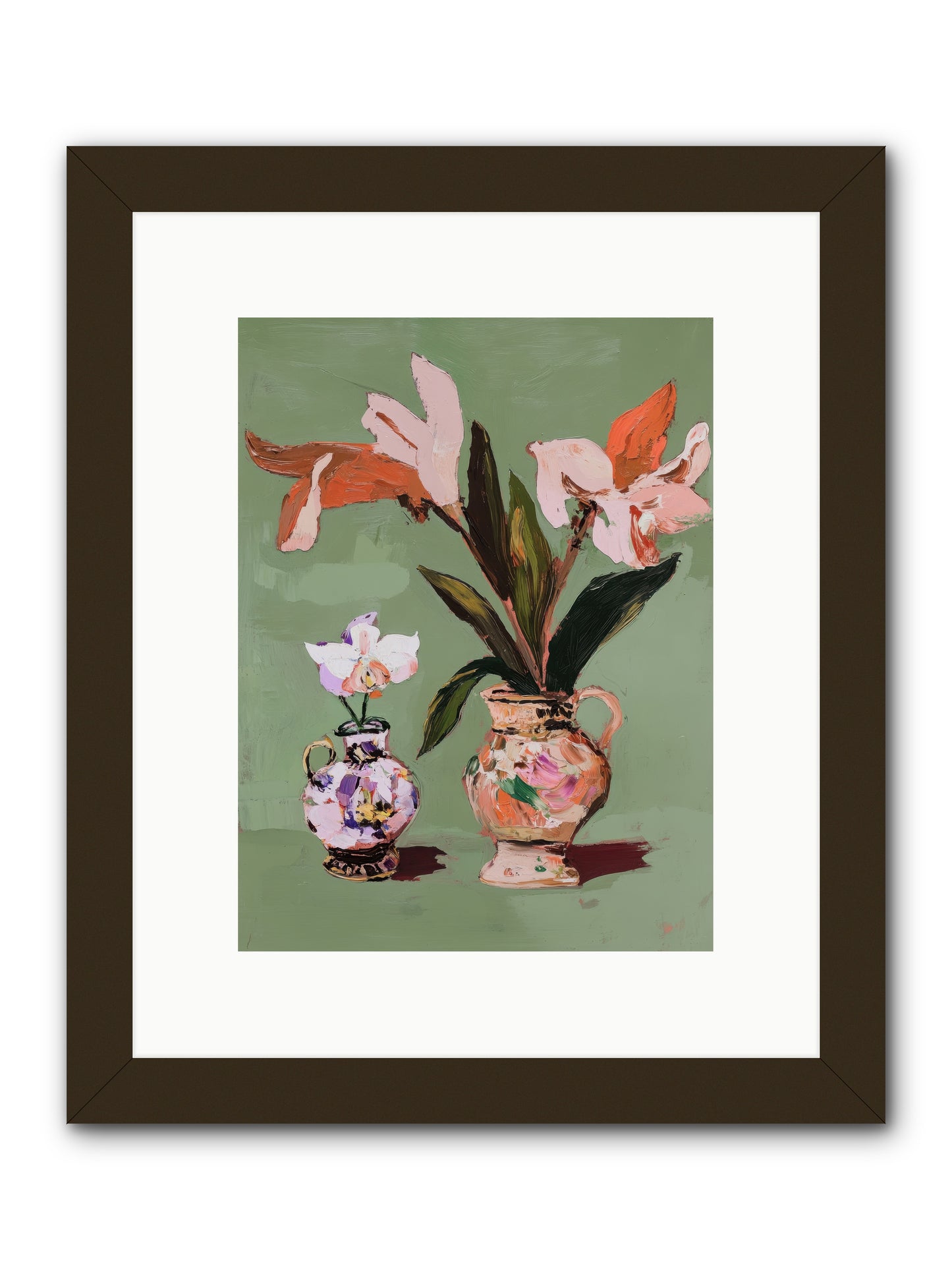 Jardin Des Plantes Postcard -- Framed Print - Black 9x12