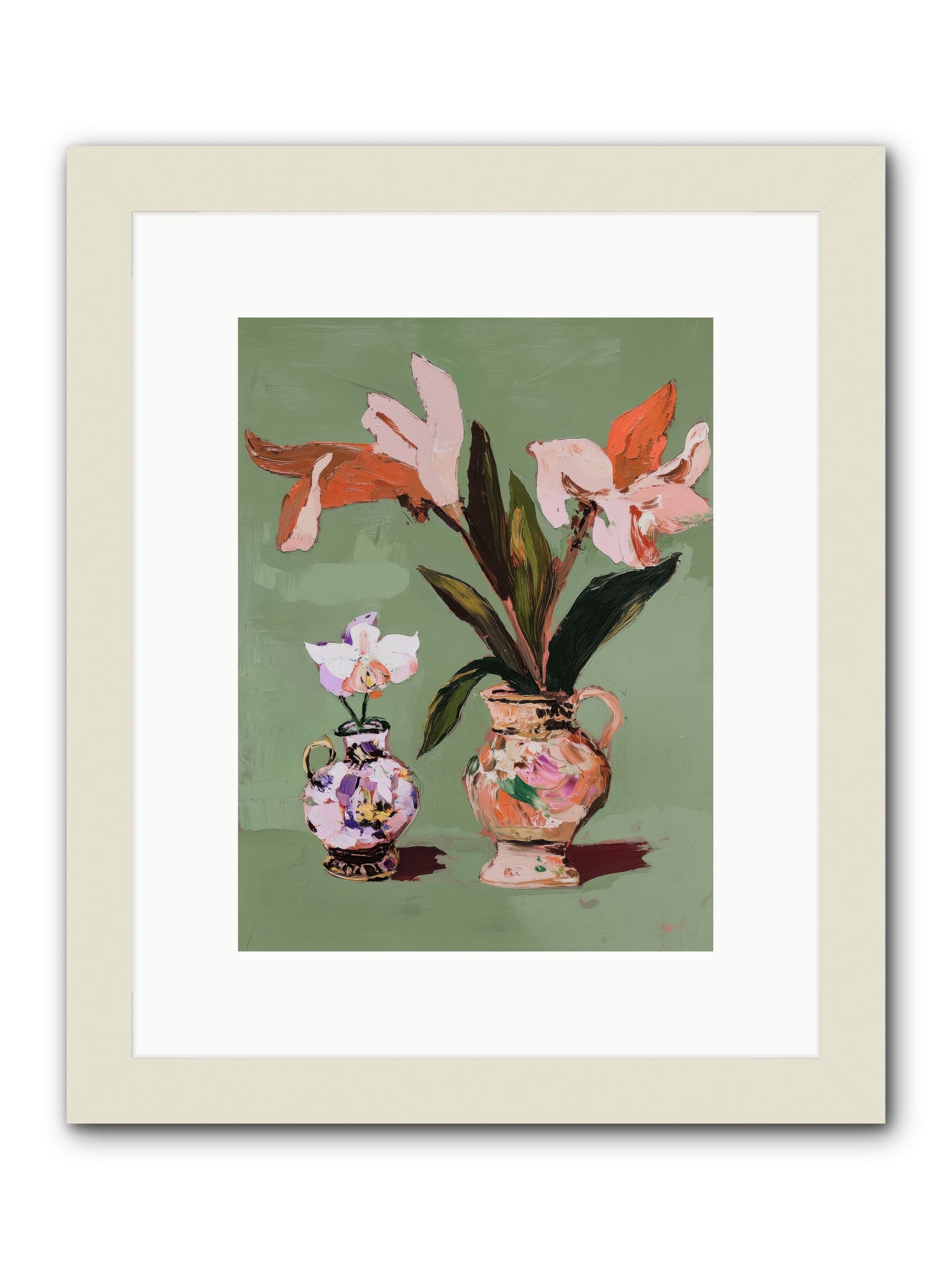 Jardin Des Plantes Postcard -- Framed Print - White 9x12