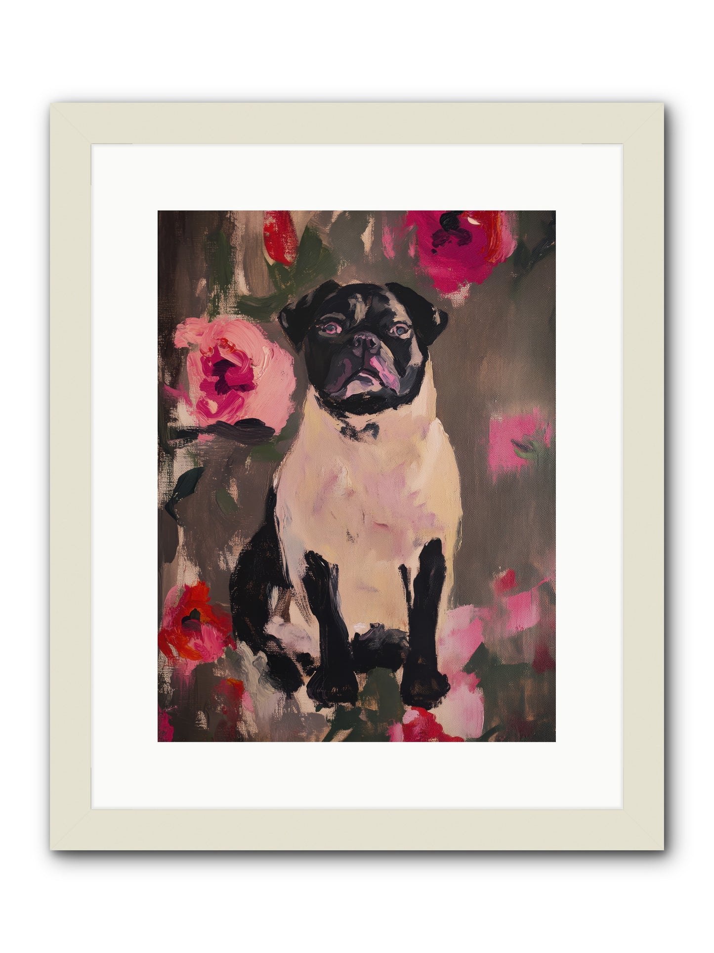 Jardin's Jewel -- Framed Print - White 12x16