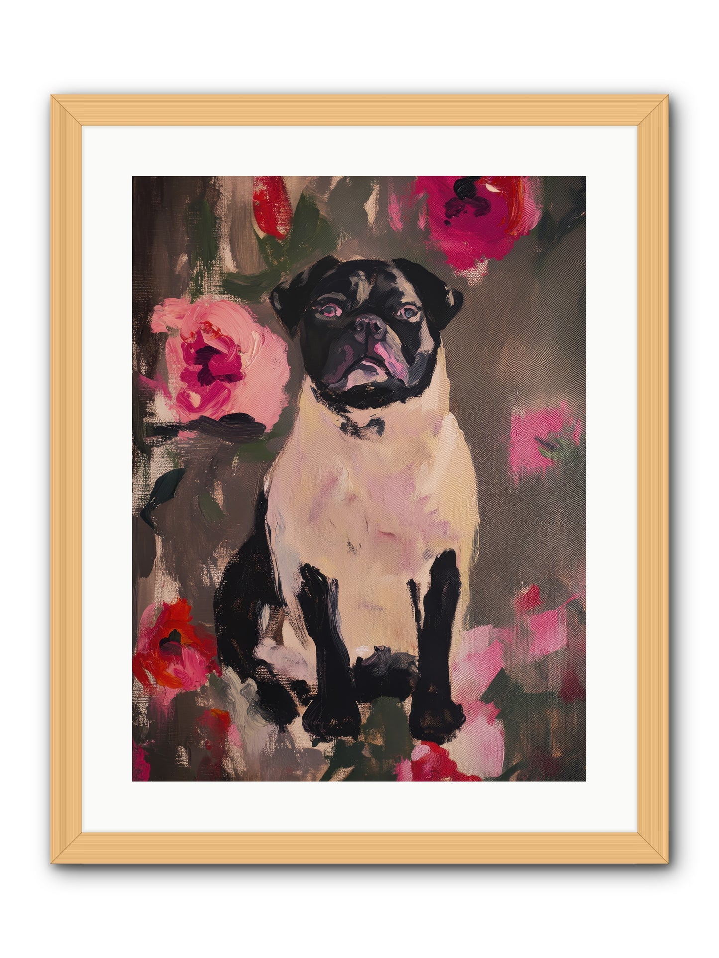 Jardin's Jewel -- Framed Print - Natural 18x24